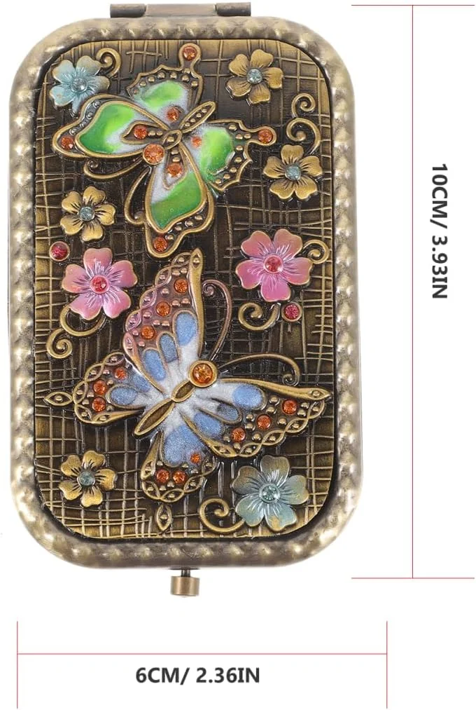 آینه قابل حمل minkissy، یک عدد آینه زنانه هدیه مادر و کودک لوازم آرایشی فلزی آینه آرایشی آینه قابل حمل minkissy، یک عدد آینه زنانه هدیه مادر و کودک لوازم آرایشی فلزی آینه آرایشی