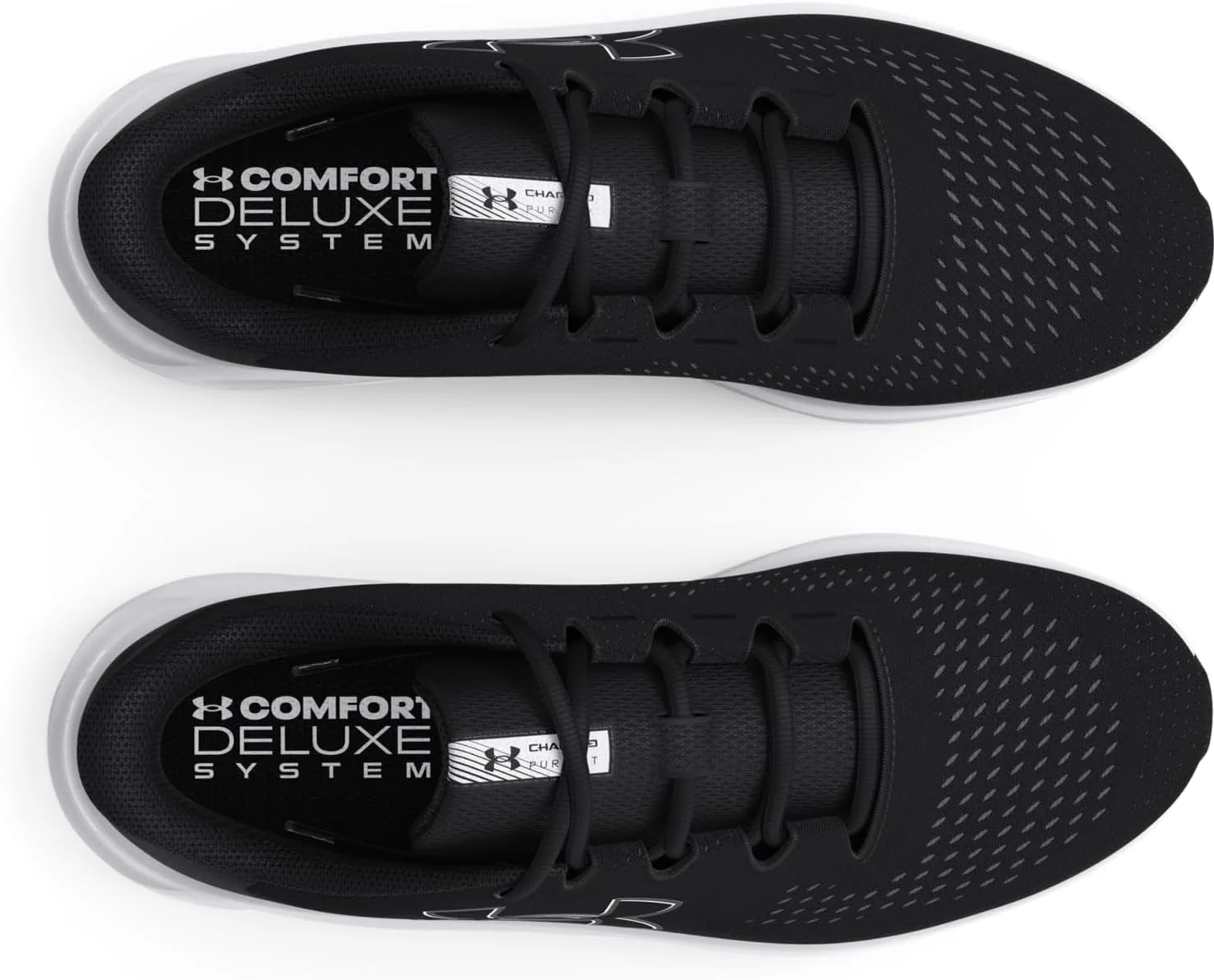 آندر آرمور کفش ورزشی زنانه شارژد Pursuit 3 با لوگوی بزرگ، مشکی/مشکی/سفید، سایز 41 اروپا آندر آرمور کفش ورزشی زنانه شارژد Pursuit 3 با لوگوی بزرگ، مشکی/مشکی/سفید، سایز 41 اروپا