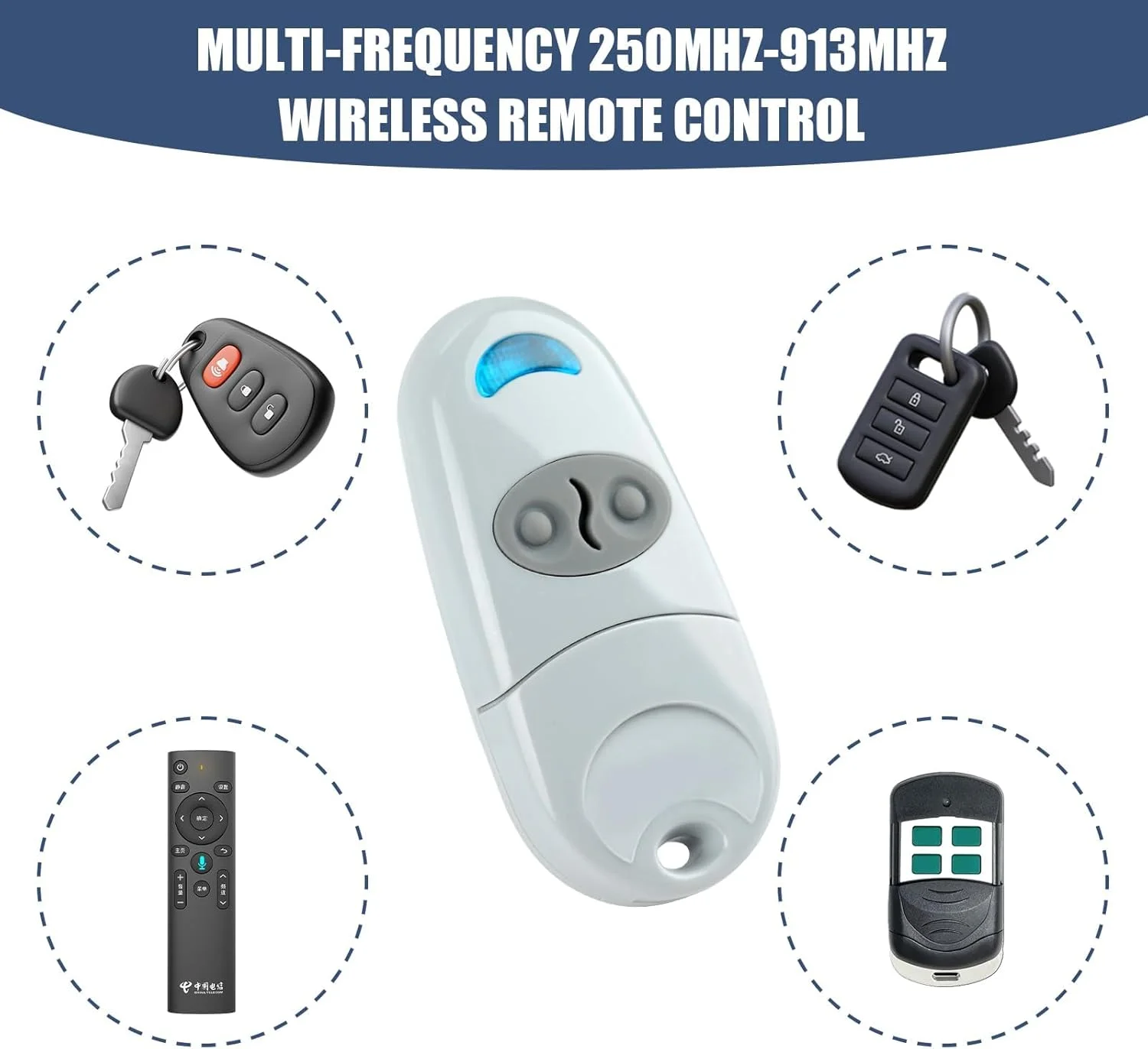 ریموت کنترل درب گاراژ NALACAL سازگار با Came Top 432NA 432SA 432M 432E، فرکانس 433.92MHz، ریموت کنترل بیسیم یونیورسال، جاکلیدی بازکننده، ریموت کنترل رادیویی دو کاناله، کلیدهای کپی بیسیم ریموت کنترل درب گاراژ NALACAL سازگار با Came Top 432NA 432SA 432M 432E، فرکانس 433.92MHz، ریموت کنترل بیسیم یونیورسال، جاکلیدی بازکننده، ریموت کنترل رادیویی دو کاناله، کلیدهای کپی بیسیم