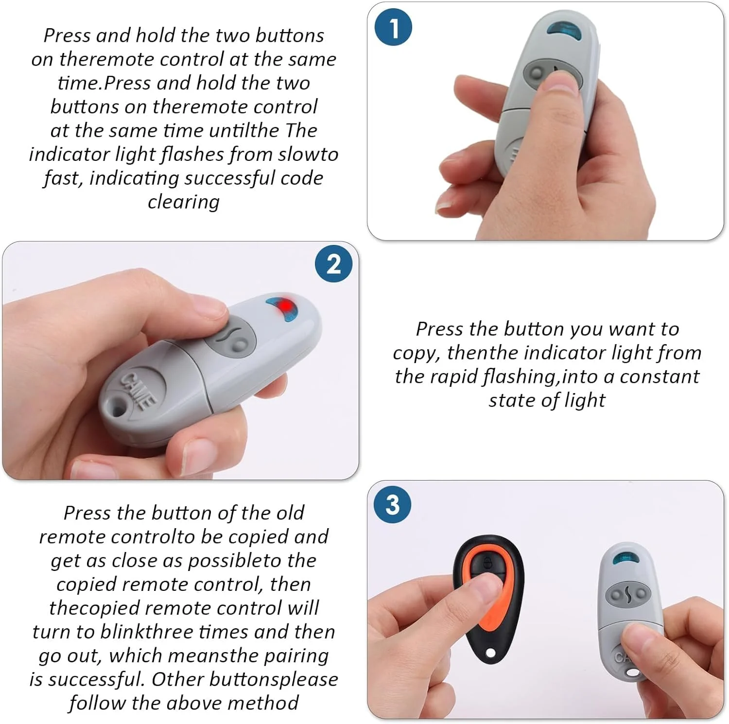 ریموت کنترل درب گاراژ NALACAL سازگار با Came Top 432NA 432SA 432M 432E، فرکانس 433.92MHz، ریموت کنترل بیسیم یونیورسال، جاکلیدی بازکننده، ریموت کنترل رادیویی دو کاناله، کلیدهای کپی بیسیم ریموت کنترل درب گاراژ NALACAL سازگار با Came Top 432NA 432SA 432M 432E، فرکانس 433.92MHz، ریموت کنترل بیسیم یونیورسال، جاکلیدی بازکننده، ریموت کنترل رادیویی دو کاناله، کلیدهای کپی بیسیم