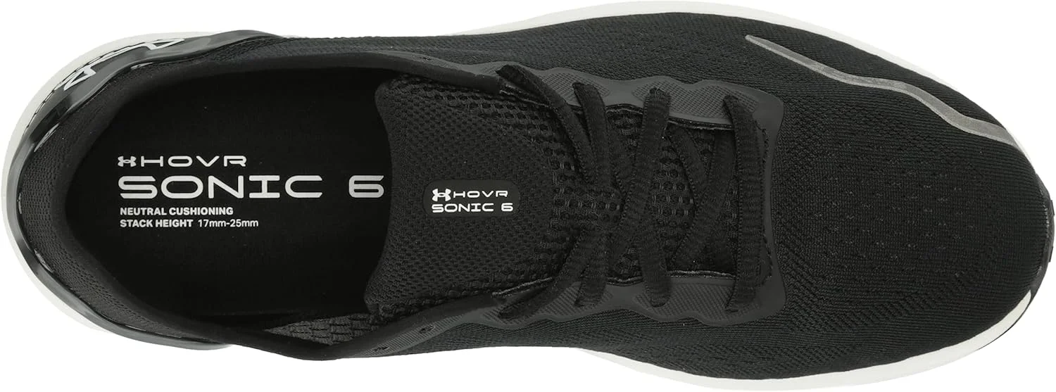 کفش دویدن زنانه آندر آرمور HOVR Sonic 6، مشکی/مشکی/سفید، سایز 6.5 کفش دویدن زنانه آندر آرمور HOVR Sonic 6، مشکی/مشکی/سفید، سایز 6.5