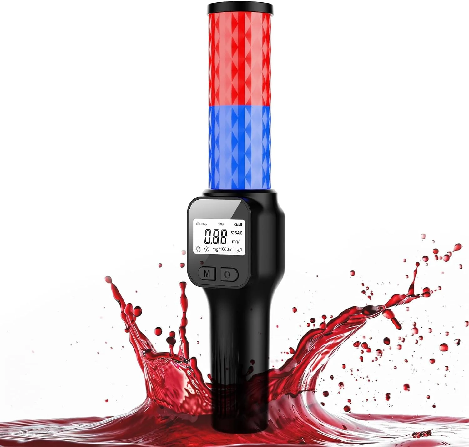 تست الکل نالاکال، دستگاه تنفسی شخصی قابل حمل بدون تماس، دستگاه تنفسی با دقت حرفه ای با صفحه نمایش LCD برای رانندگی