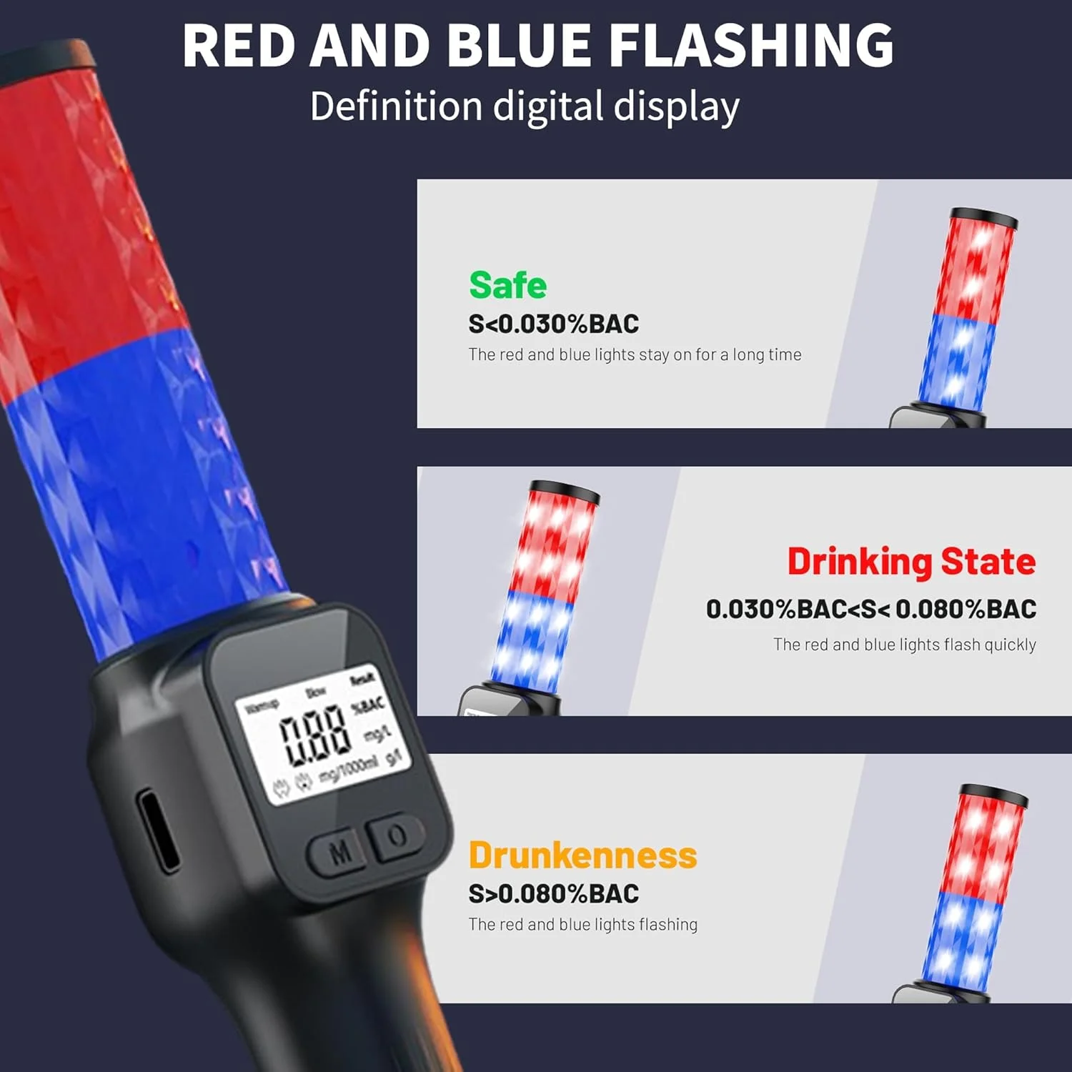 تست الکل نالاکال، دستگاه تنفسی شخصی قابل حمل بدون تماس، دستگاه تنفسی با دقت حرفه ای با صفحه نمایش LCD برای رانندگی تست الکل نالاکال، دستگاه تنفسی شخصی قابل حمل بدون تماس، دستگاه تنفسی با دقت حرفه ای با صفحه نمایش LCD برای رانندگی