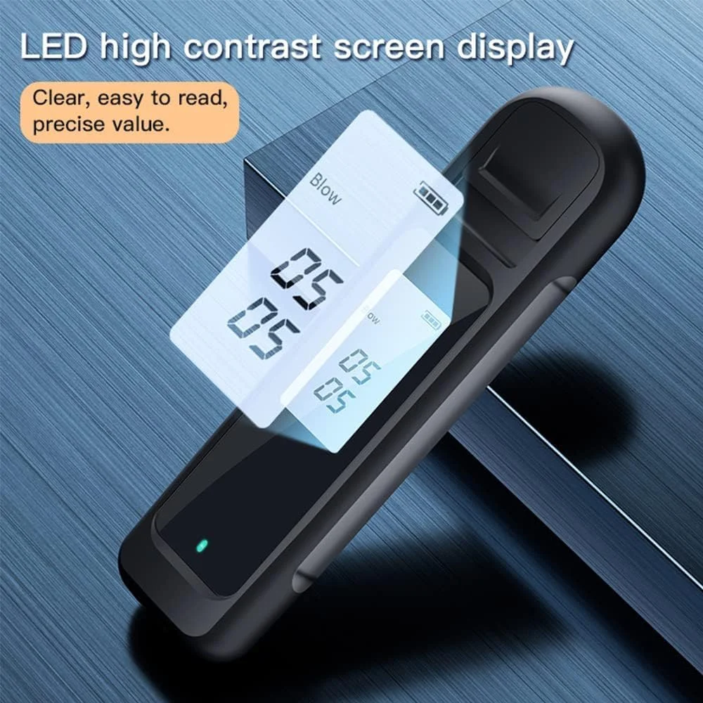 دستگاه تست الکل قابل حمل NALACAL، نمایشگر LED دیجیتال قابل شارژ، پاسخ سریع، دستگاه تشخیص دهنده تنفسی دقیق حرفه ای برای خانواده، استفاده شخصی، رانندگان دستگاه تست الکل قابل حمل NALACAL، نمایشگر LED دیجیتال قابل شارژ، پاسخ سریع، دستگاه تشخیص دهنده تنفسی دقیق حرفه ای برای خانواده، استفاده شخصی، رانندگان