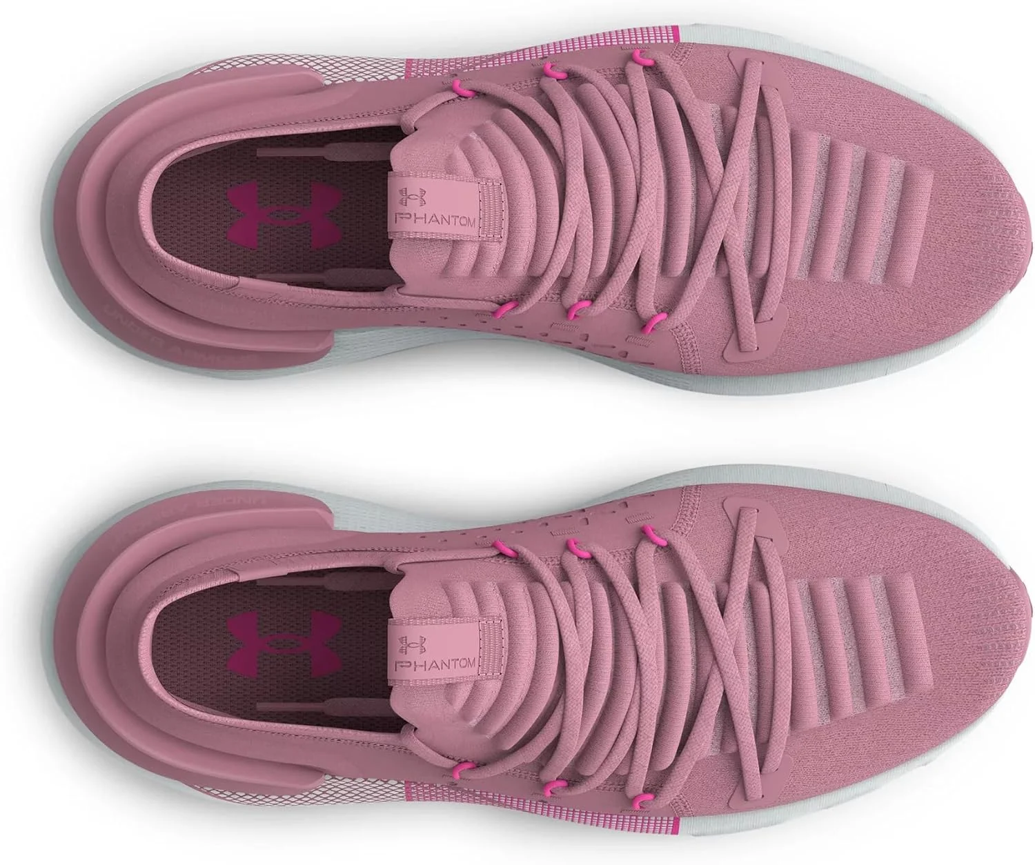 آندر آرمور زنانه HOVR Phantom 3، پارچه مصنوعی، سفید آبی، سایز 8.5 آندر آرمور زنانه HOVR Phantom 3، پارچه مصنوعی، سفید آبی، سایز 8.5