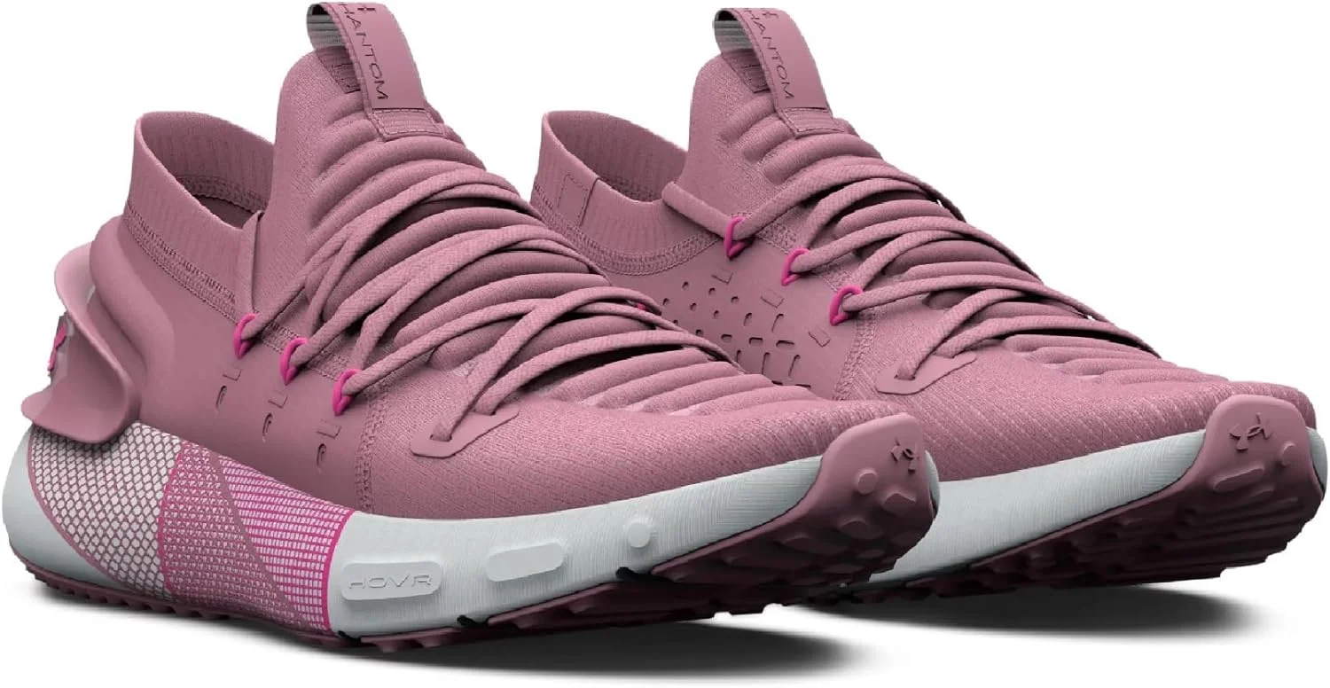 آندر آرمور زنانه HOVR Phantom 3، پارچه مصنوعی، سفید آبی، سایز 8.5 آندر آرمور زنانه HOVR Phantom 3، پارچه مصنوعی، سفید آبی، سایز 8.5