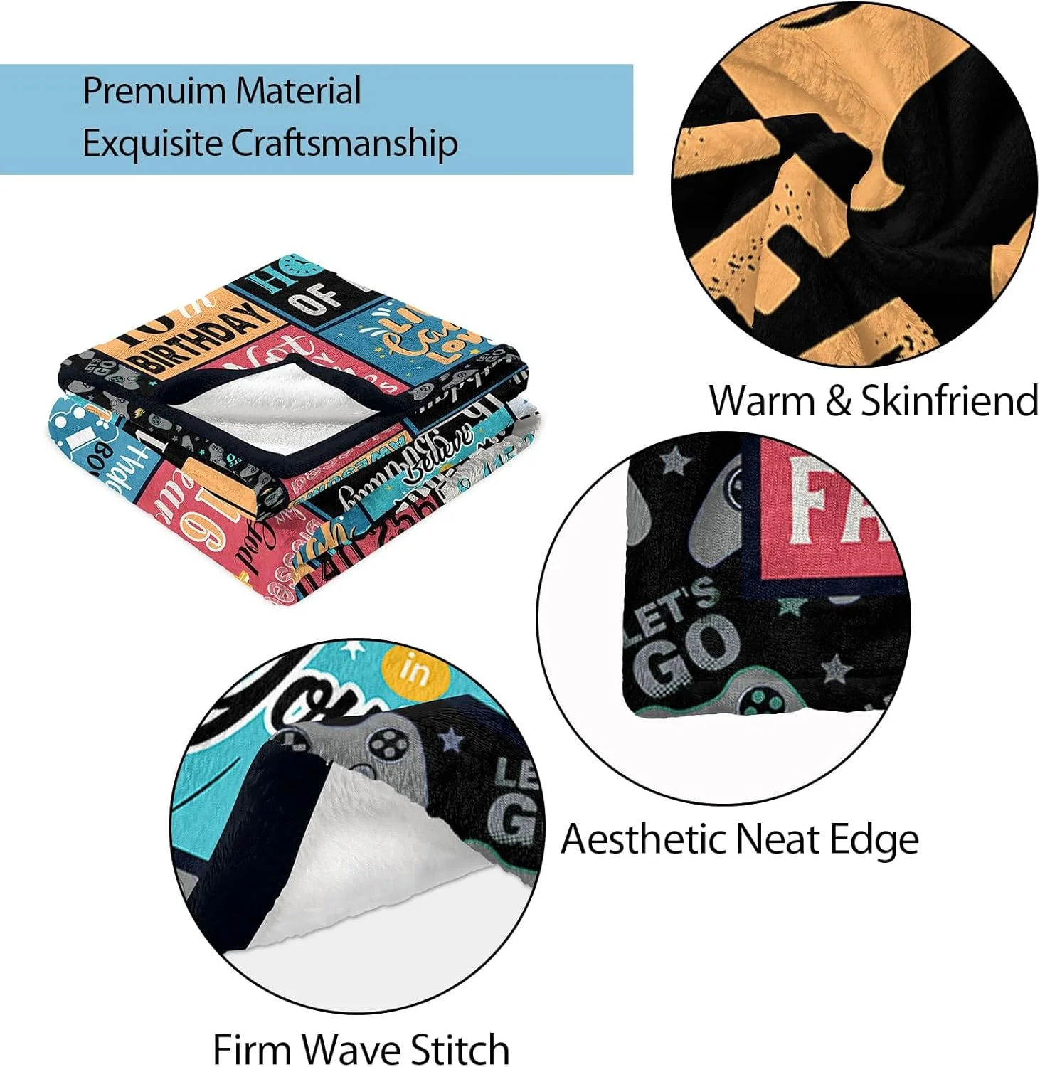 هدیه برای پسر 16 ساله، بهترین هدیه تولد برای پسر 16 ساله، ایده های هدیه برای پسران 16 ساله، پتو تزیینی تولد 16 سالگی 60"X 50"، پتوی نرم و گرم و راحت برای خواب هدیه برای پسر 16 ساله، بهترین هدیه تولد برای پسر 16 ساله، ایده های هدیه برای پسران 16 ساله، پتو تزیینی تولد 16 سالگی 60"X 50"، پتوی نرم و گرم و راحت برای خواب