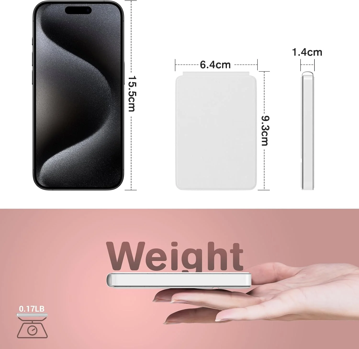 آینه مسافرتی کینتیون با نور، آینه جیبی LED تاشو قابل حمل، آینه آرایشی جمع و جور قابل شارژ، 3 حالت رنگی، کم نور شونده، چرم PU، آینه کوچک جمع و جور به عنوان هدیه برای زنان، سفید