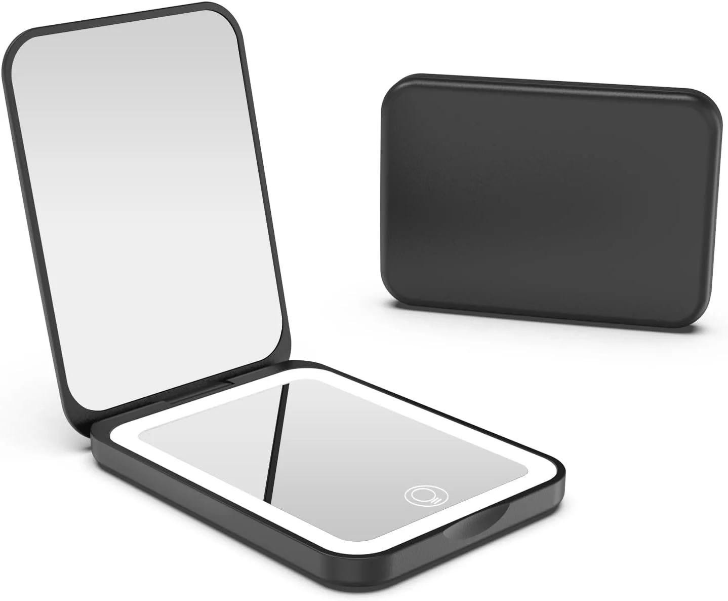 آینه جیبی Kintion، آینه آرایشی مسافرتی فشرده LED با بزرگنمایی 1X/3X برای کیف پول، نورپردازی 3 رنگ قابل تنظیم، آینههای قابل حمل شارژی برای هدیه زنان، مشکی آینه جیبی Kintion، آینه آرایشی مسافرتی فشرده LED با بزرگنمایی 1X/3X برای کیف پول، نورپردازی 3 رنگ قابل تنظیم، آینههای قابل حمل شارژی برای هدیه زنان، مشکی