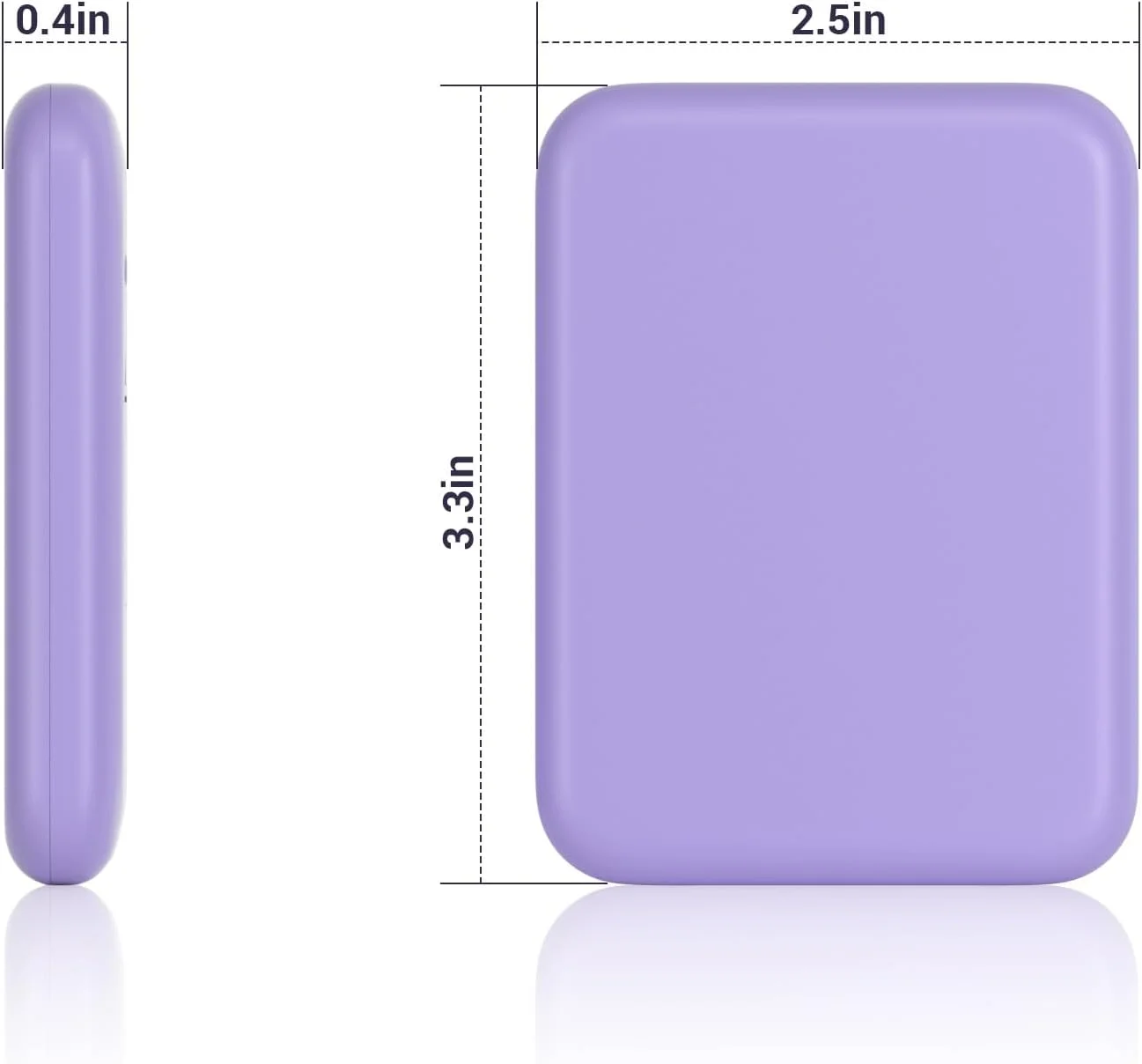 Kintion Pocket Mirror, 1X/3X Magnification LED Compact Travel Makeup Mirror with Light for Purse, 2-Sided, Portable, Folding, Handheld, Small Lighted Mirror for Gift, Purple