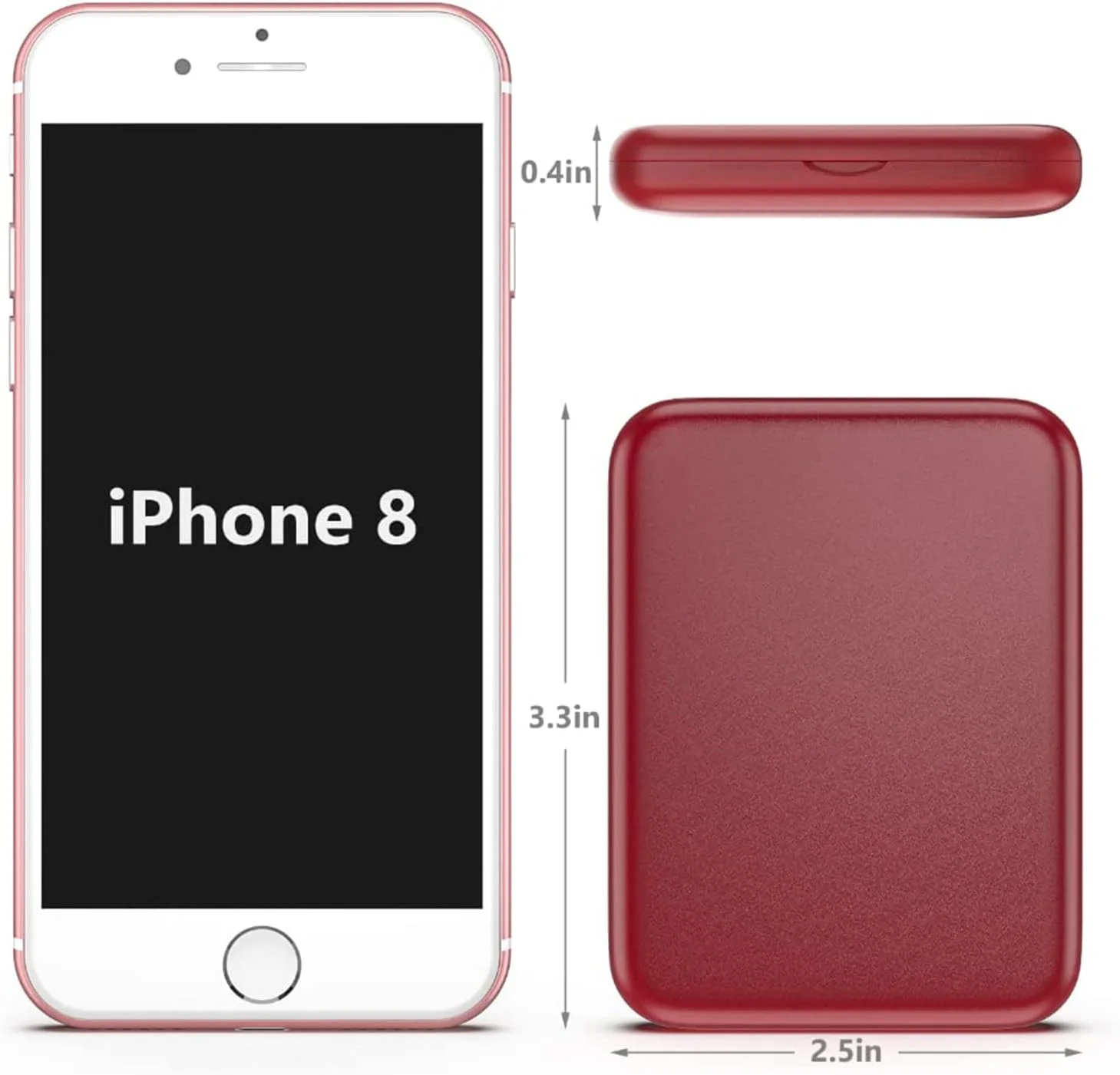 آینه جیبی Kintion، آینه آرایشی مسافرتی جمع و جور LED با بزرگنمایی 1X/3X، آینه جمع و جور با نور، آینه کیف دستی، قابل حمل، تاشو، دستی، آینه جمع و جور کوچک روشن برای هدیه، قرمز شرابی