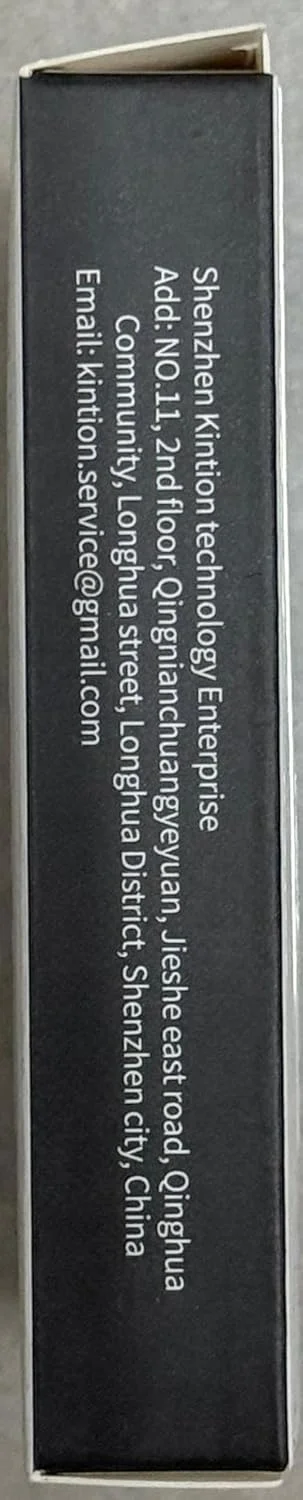 آینه جیبی Kintion، آینه آرایشی مسافرتی فشرده LED با بزرگنمایی 1X/3X برای کیف پول، نورپردازی 3 رنگ قابل تنظیم، آینه‌های قابل حمل شارژی برای هدیه زنان، مشکی