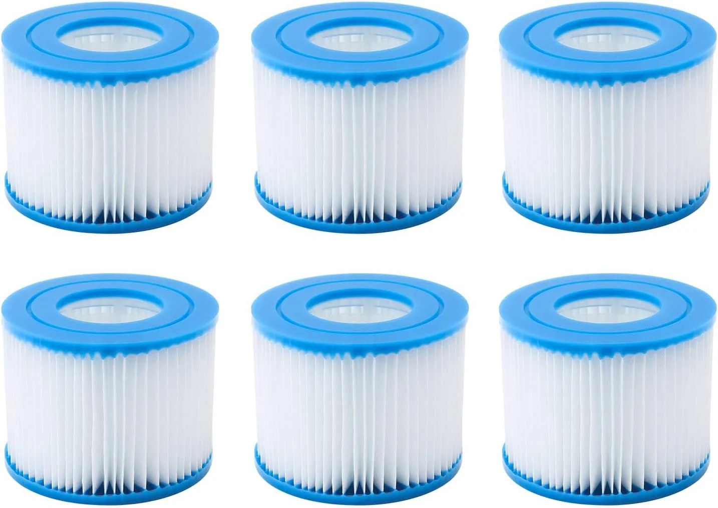 کارتریج فیلتر آب گرم NALACAL، بسته 6 عددی VI 58323، فیلتر آب جایگزین، پمپ اسکیمر استخر برای استخرهای بادی، زیردریایی های گرم و اسپا، فیلترهای آب گرم اسپا، برای فیلتر Easy Set استخر شنا