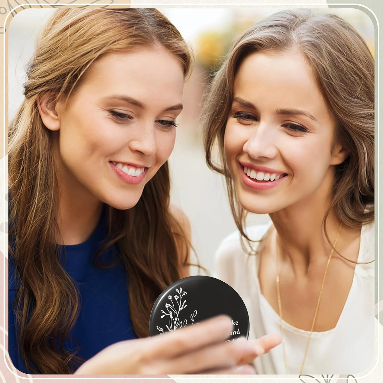 آینه های جیبی انگیزشی کیگلی، بسته 50 عددی، آینه آرایشی گرد کوچک قابل حمل، هدیه تقدیر از کارمندان، مناسب برای زنان، معلمان، همکاران، پرستاران، کارمندان و فارغ التحصیلان