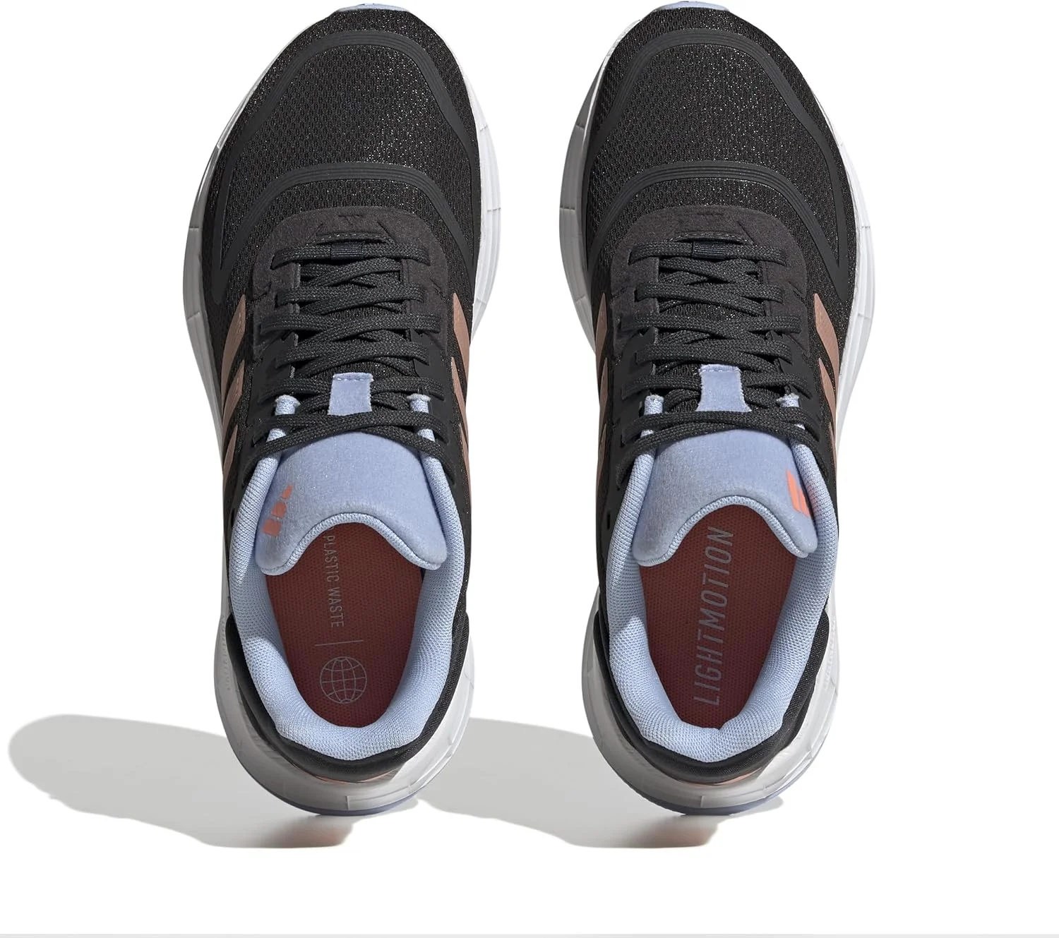 کفش زنانه آدیداس دورامو SL 2.0، رنگ: کربن/مرجانی فیوژن/آبی سحر، سایز: 40 EU