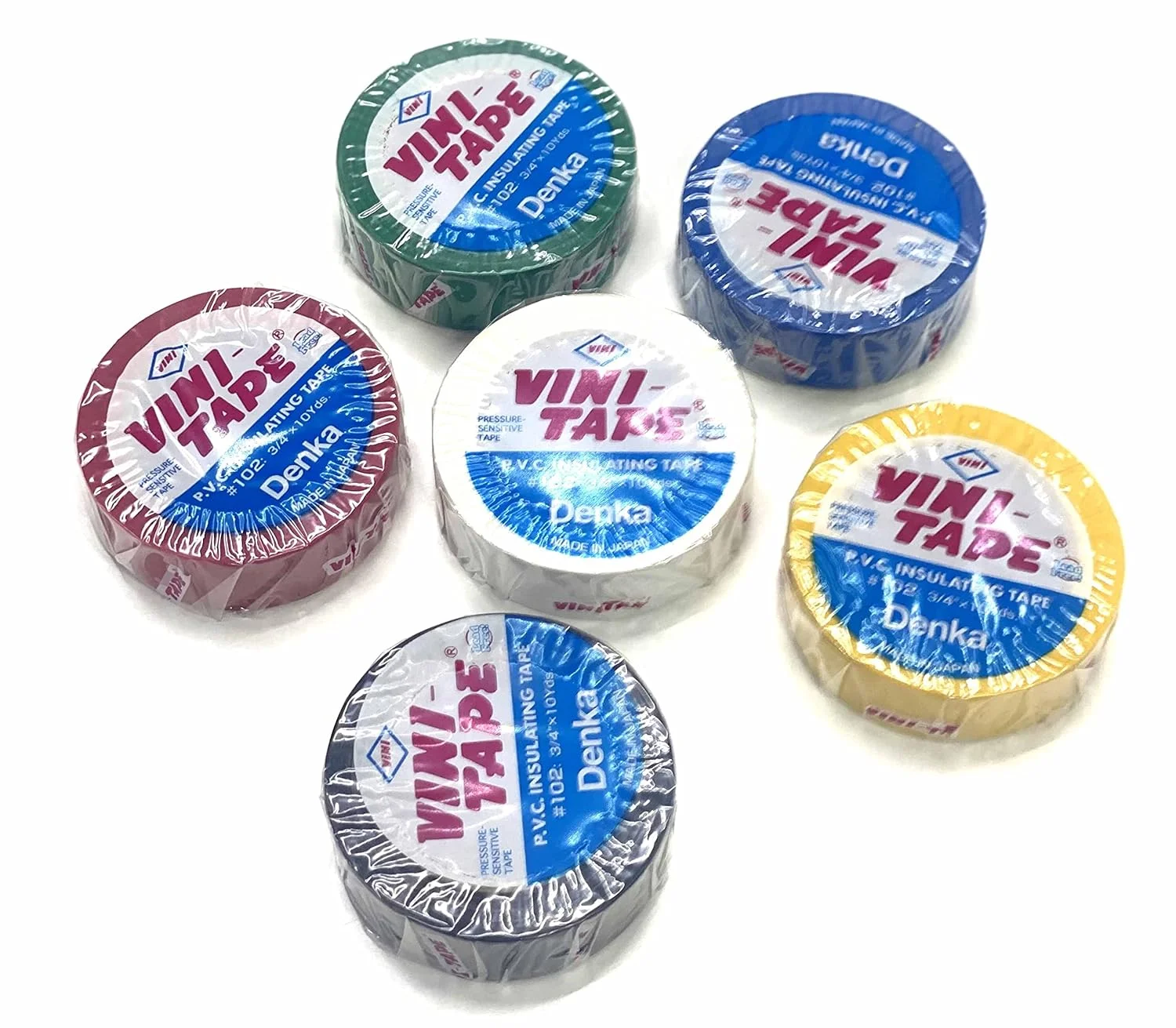 نوار عایق وینی 6 عددی - ساخت ژاپن