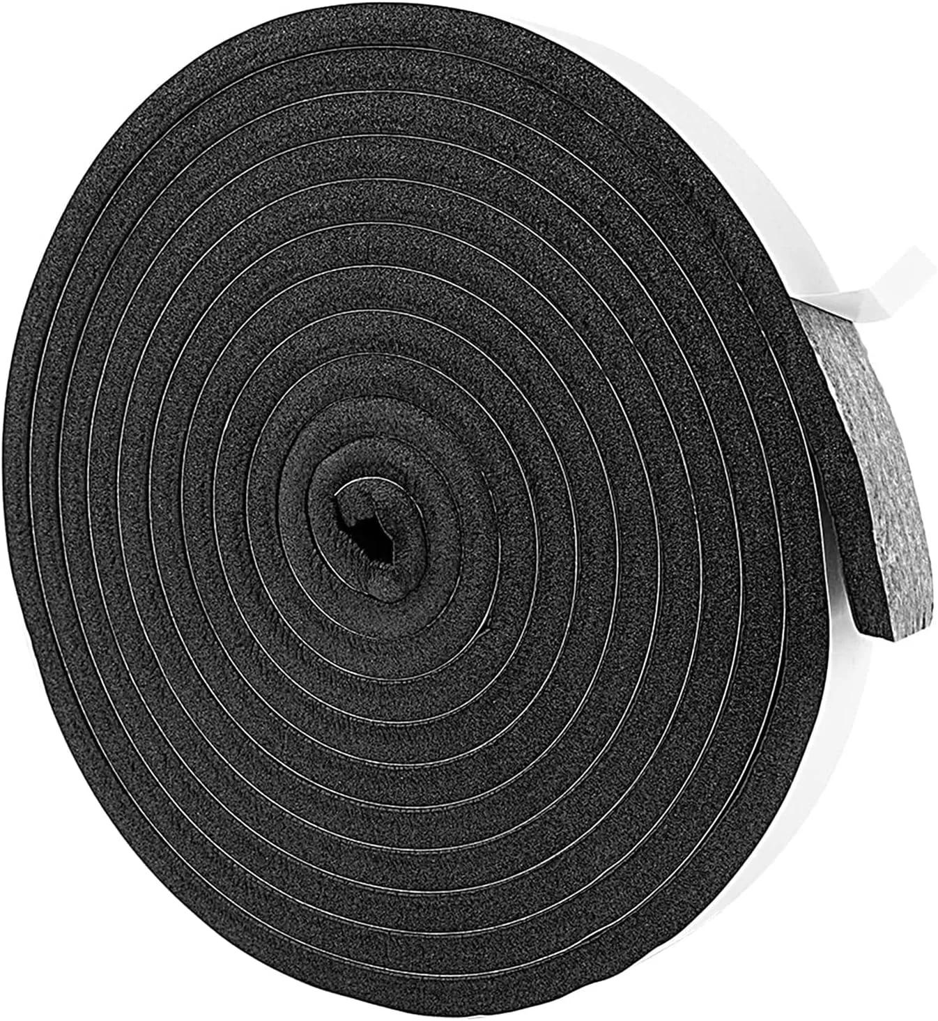 نوار فوم عایق درب و پنجره VYLORI، نوار فوم عایق، نوار فوم عایق خود چسب، درزگیر هوا برای درها و پنجره ها، عایق صدا برای درب (2.5 سانتی متر * 1 سانتی متر * 4.8 متر)