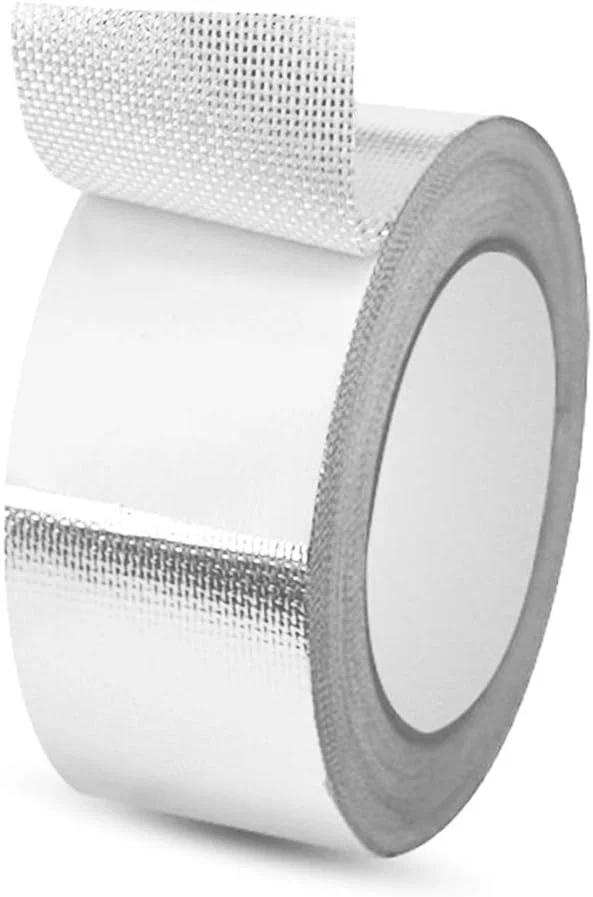 نوار فویل آلومینیومی فایبرگلاس Westspark، عرض 2 اینچ، طول 82 فوت، درجه حرفه ای، چسب کامپوزیت، نوار نقره ای برای آب بندی لوله، تعمیر فلزات HVAC، ترمیم، عایق حرارتی کانال های هوای گرم و سرد، بزرگ