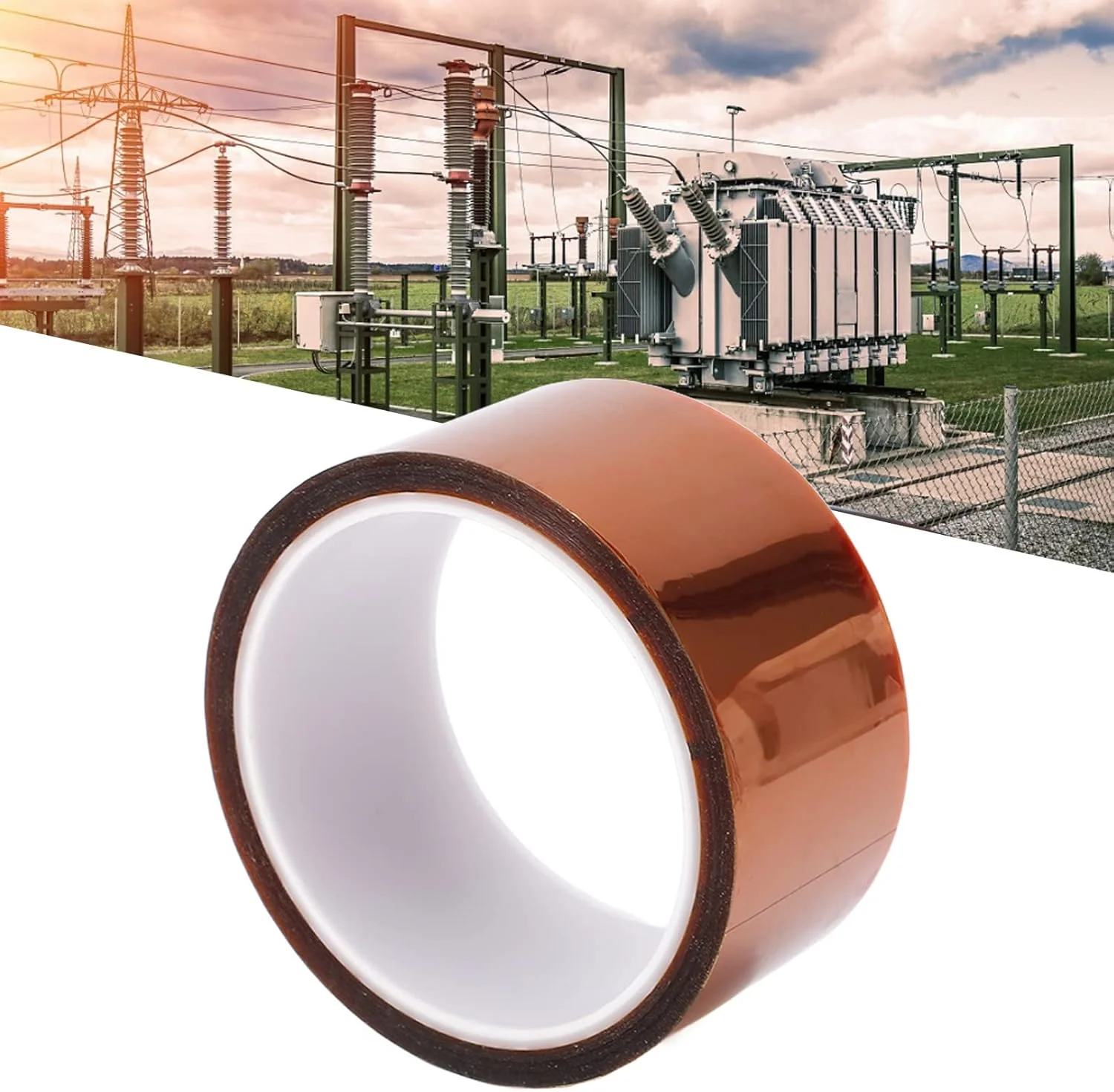 نوار کاپتون، نوار حرارتی تصعید، نوار حرارتی برای تصعید، نوار لیوان، نوار پلی آمید مقاوم در برابر درجه حرارت بالا، نوار عایق چسب برای باتری لیتیومی، 33 متر