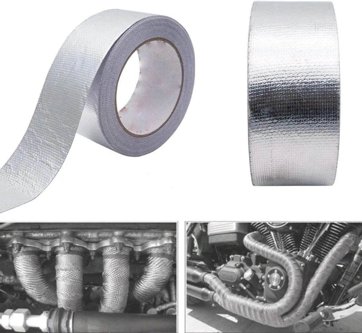 نوار فویل آلومینیومی فایبرگلاس Westspark، عرض 2 اینچ، طول 82 فوت، درجه حرفه ای، چسب کامپوزیت، نوار نقره ای برای آب بندی لوله، تعمیر فلزات HVAC، ترمیم، عایق حرارتی کانال های هوای گرم و سرد، بزرگ