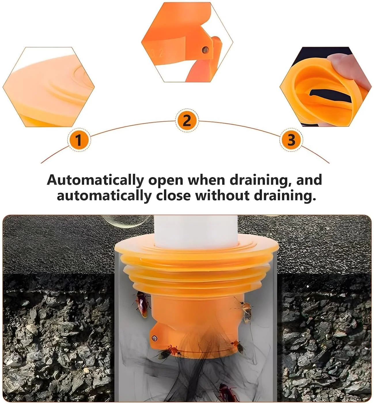 حلقه های آب بندی لوله فاضلاب Joyzzz، مجموعه 2 عددی درزگیر لوله فاضلاب سنگین، محافظ ضد آب پس زدگی برای ماشین لباسشویی و پوشش های کفشور زیرزمین