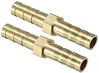 اتصال شیلنگ برنجی 8 میلی متری، خط لوله مستقیم هوا و گاز، اتصال سریع لوله، کاهنده شیلنگ، اتصال دوشاخه