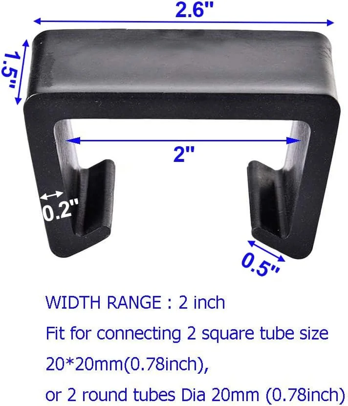 گیره مبلمان حصیری HUIKANGSHENG، اتصال دهنده بخش مبل صندلی برای تراز کردن حصیر باغ در فضای باز، گیره مبلمان حصیری، 10 عدد