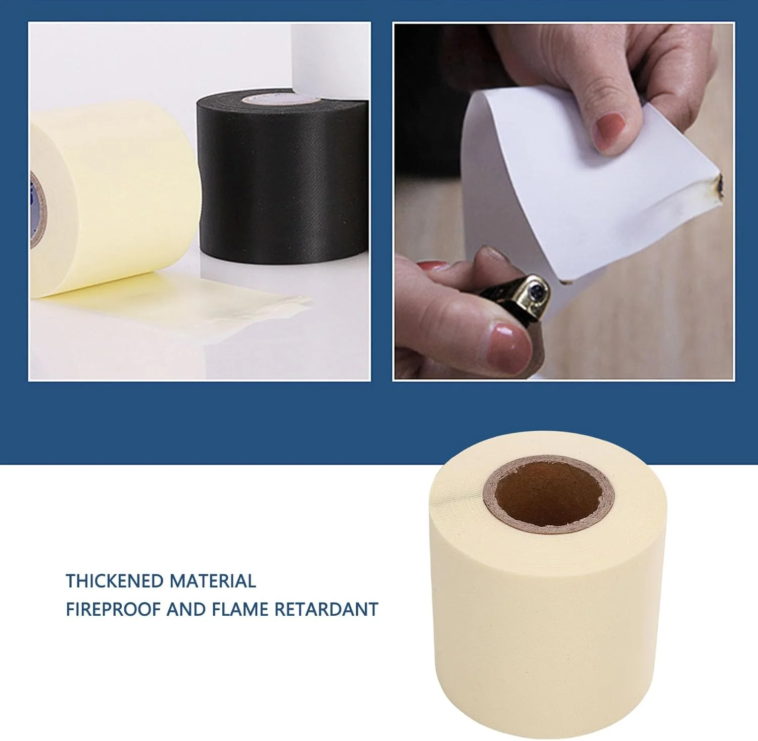 نوار عایق لوله کولر گازی Eujgoov بسته 5 عددی PVC 6 سانتی متری برای لوله های تهویه مطبوع اتصالات قطعات الکترونیکی