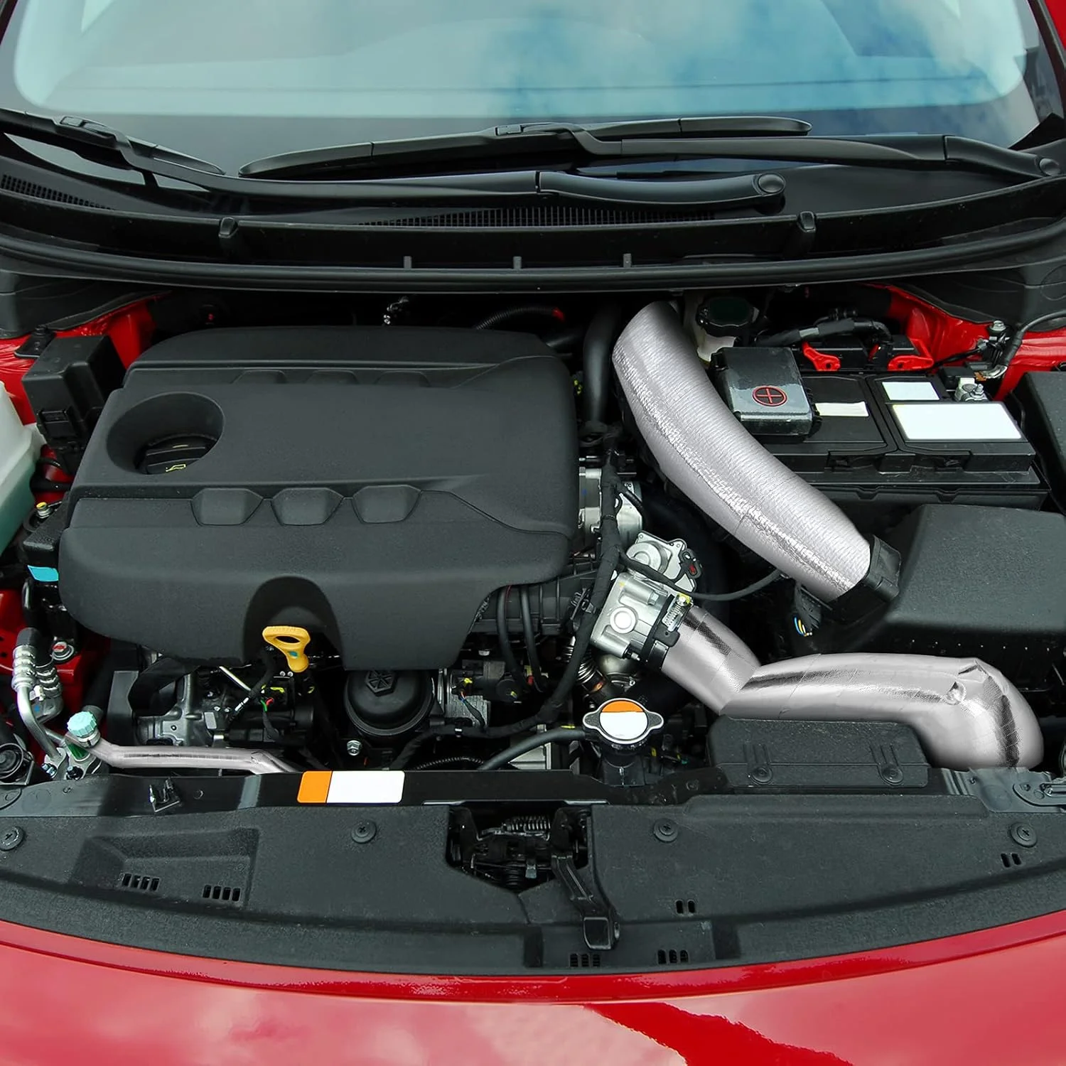 نوار فویل آلومینیومی زونون، 2 رول، نوار محافظ حرارتی، عایق حرارتی فایبرگلاس بازتابنده چسبی، محافظت در برابر دمای بالا (نقره ای، 2 اینچ در 32.8 فوت)