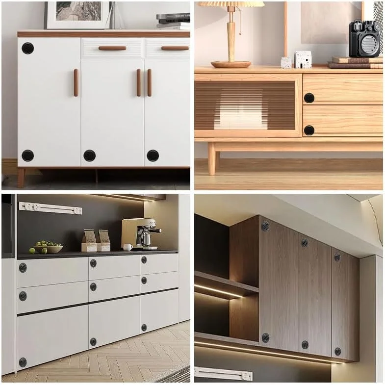 ۱۰ عدد دریچه تهویه هوا ۲۵ میلیمتری استیل ضد زنگ - توریهای مشبک دایرهای مشکی برای تهویه کابینت/کمد، پنلهای جریان هوای ضد زنگ برای قفسه کتاب/جای کفش ۱۰ عدد دریچه تهویه هوا ۲۵ میلیمتری استیل ضد زنگ - توریهای مشبک دایرهای مشکی برای تهویه کابینت/کمد، پنلهای جریان هوای ضد زنگ برای قفسه کتاب/جای کفش