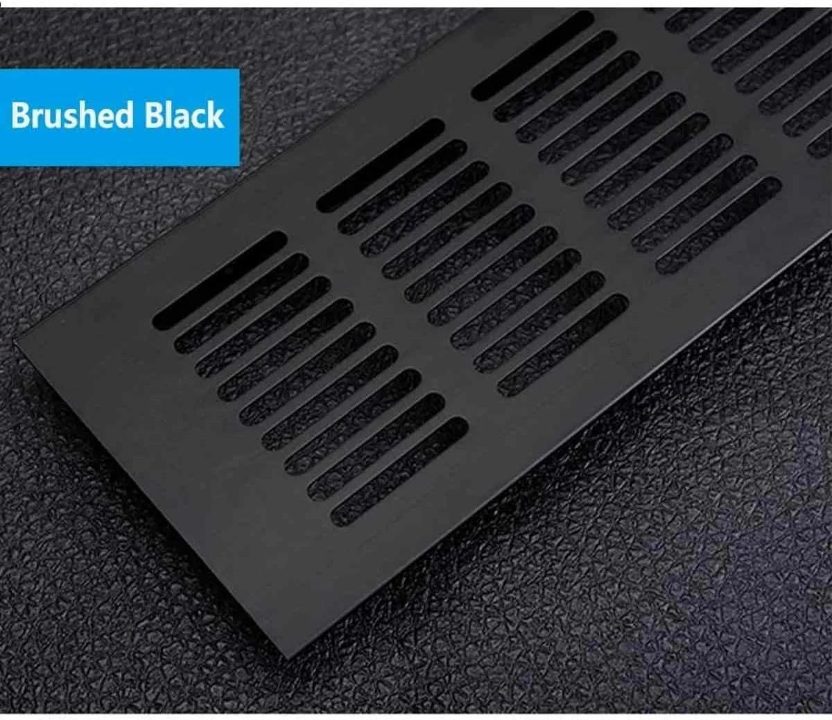 دو عدد دریچه هوا، 80mm x 200mm، دریچه کابینت، دریچه یخچال، دریچه دیواری پره دار برای تهویه کمد و کابینت