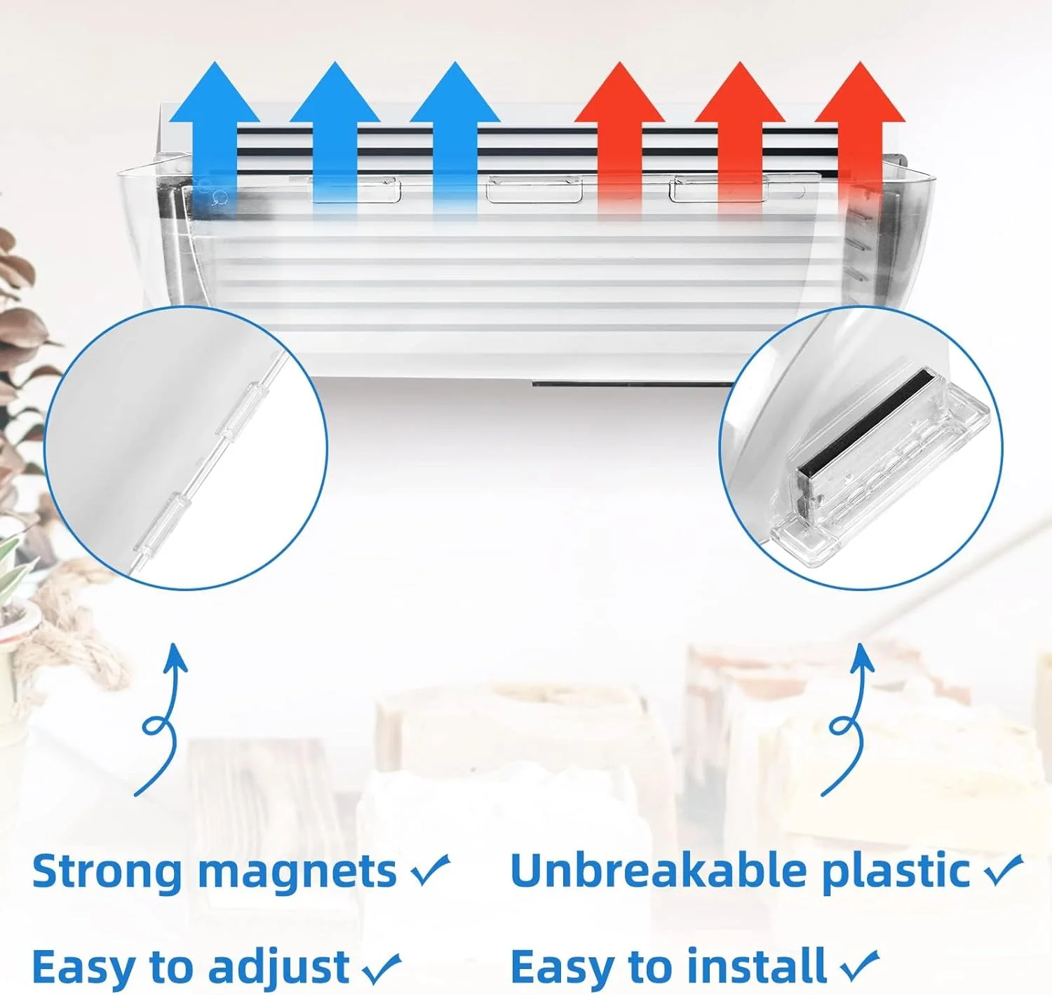 منحرف کننده دریچه هوا قابل تنظیم، منحرف کننده هوا و گرما برای دریچه ها، دیوارهای جانبی و دریچه های سقفی، قابل تنظیم از 22.86 سانتی متر تا 38.1 سانتی متر، بسته 2 عددی منحرف کننده دریچه هوا قابل تنظیم، منحرف کننده هوا و گرما برای دریچه ها، دیوارهای جانبی و دریچه های سقفی، قابل تنظیم از 22.86 سانتی متر تا 38.1 سانتی متر، بسته 2 عددی