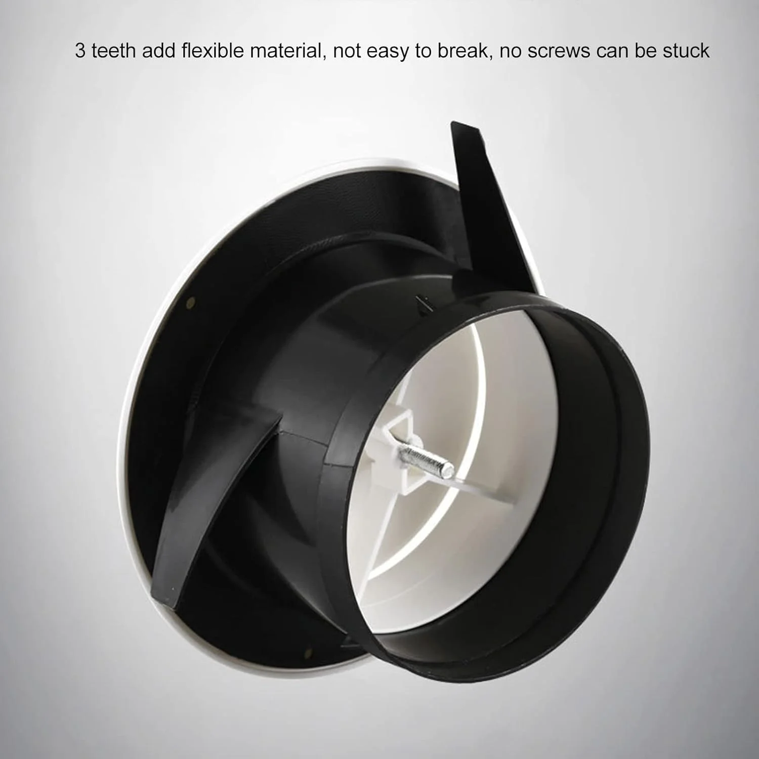 دریچه های هوا قابل تنظیم، دریچه های خروجی ABS برای دیوار و سقف، دریچه های هوای گرد برای زیر سقف، پوشش دیوار و سقف برای حمام و کتابخانه (6 اینچ)