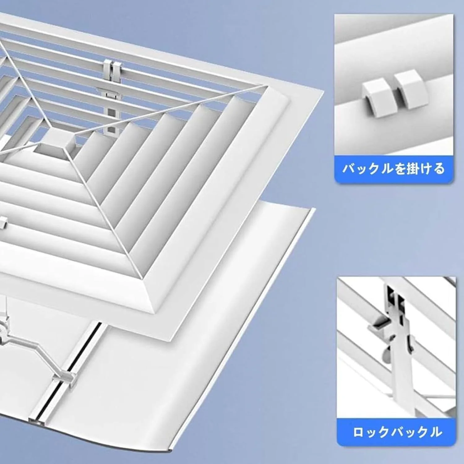 منحرف کننده دریچه تهویه مطبوع - منحرف کننده مربع تهویه مطبوع - پخش کننده شیشه جلو کولر گازی پوشش رجیستر قابل تنظیم برای سقف پنجره گاراژ محل کار مبلمان زیرزمین فضای باز مرکزی