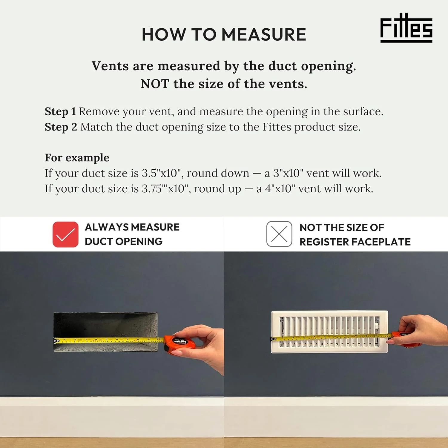 دریچه هوا مدل Drywall Lite Bead از Aria Vent Inc. - دریچه تنظیم هوا - 10" x 4"