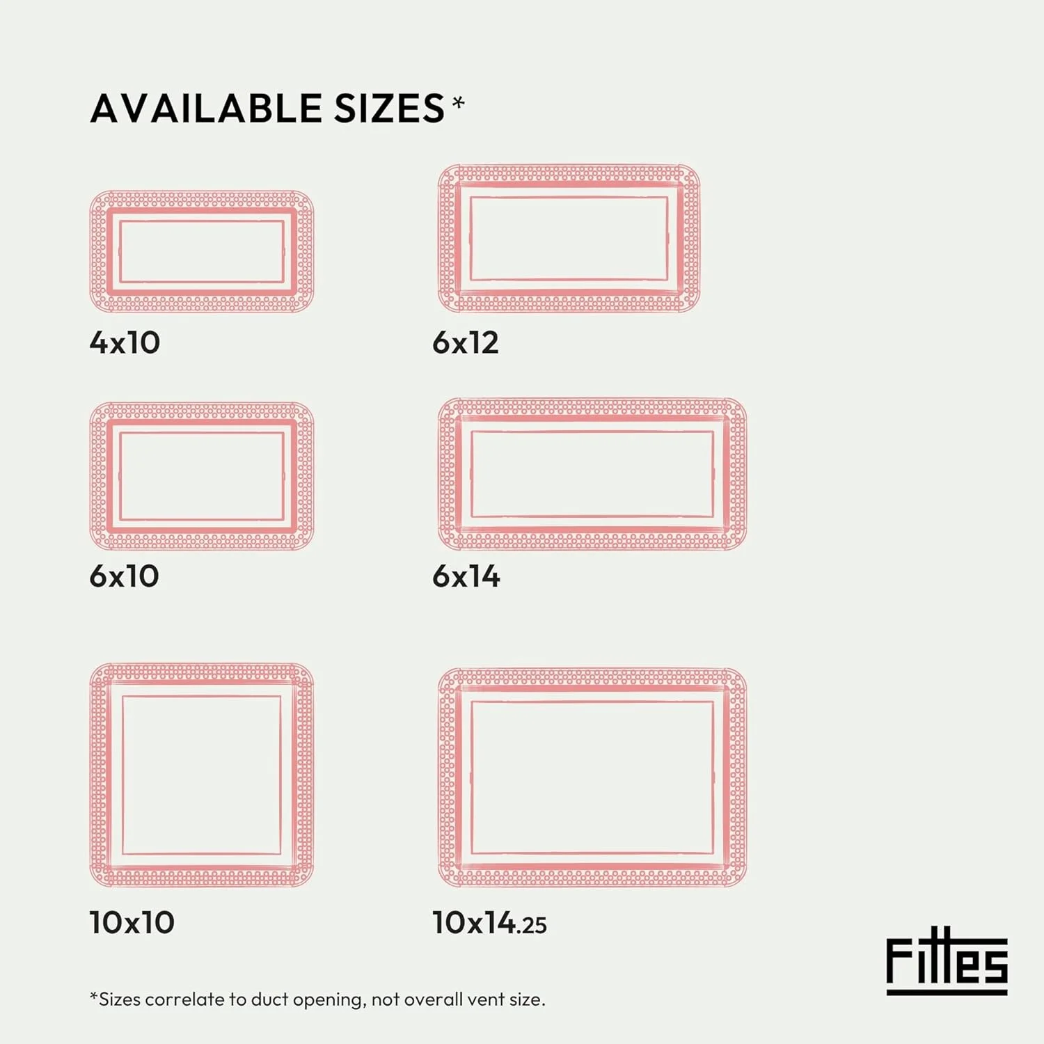 دریچه هوا مدل Drywall Lite Bead از Aria Vent Inc. - دریچه تنظیم هوا - 10" x 4"