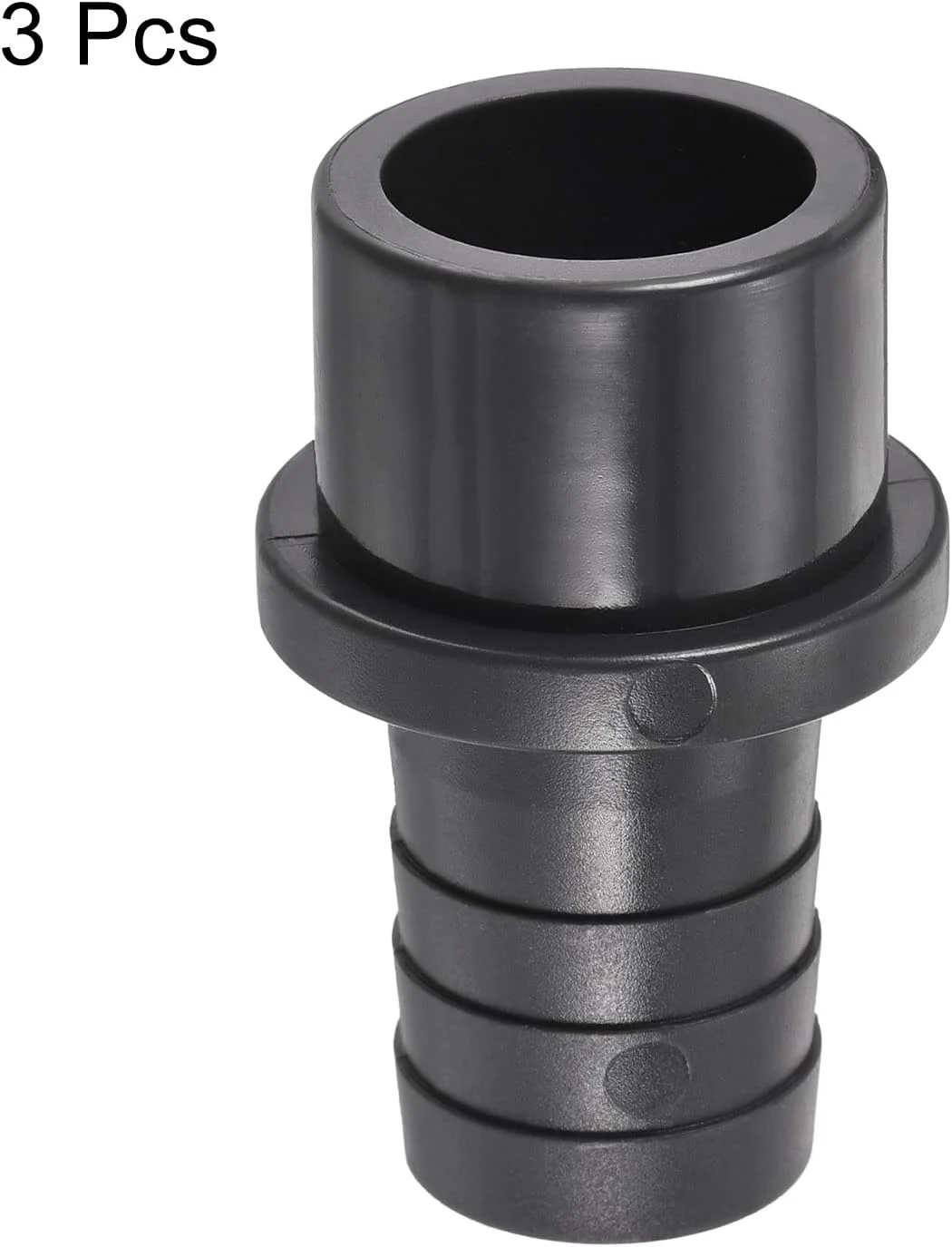 اتصال لوله پی وی سی sourcing map، خاردار 25 میلی متر به شیر صاف 32 میلی متر، اتصال سریع شلنگ آداپتور لوله، بسته 3 عددی، مشکی