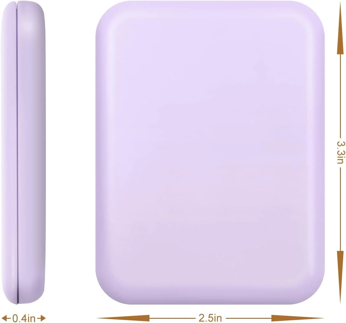 آینه جیبی فشرده Kakuje، آینه LED با بزرگنمایی 1X/3X با باتری داخلی، آینه کوچک برای کیف پول، جیب، مسافرت و هدیه