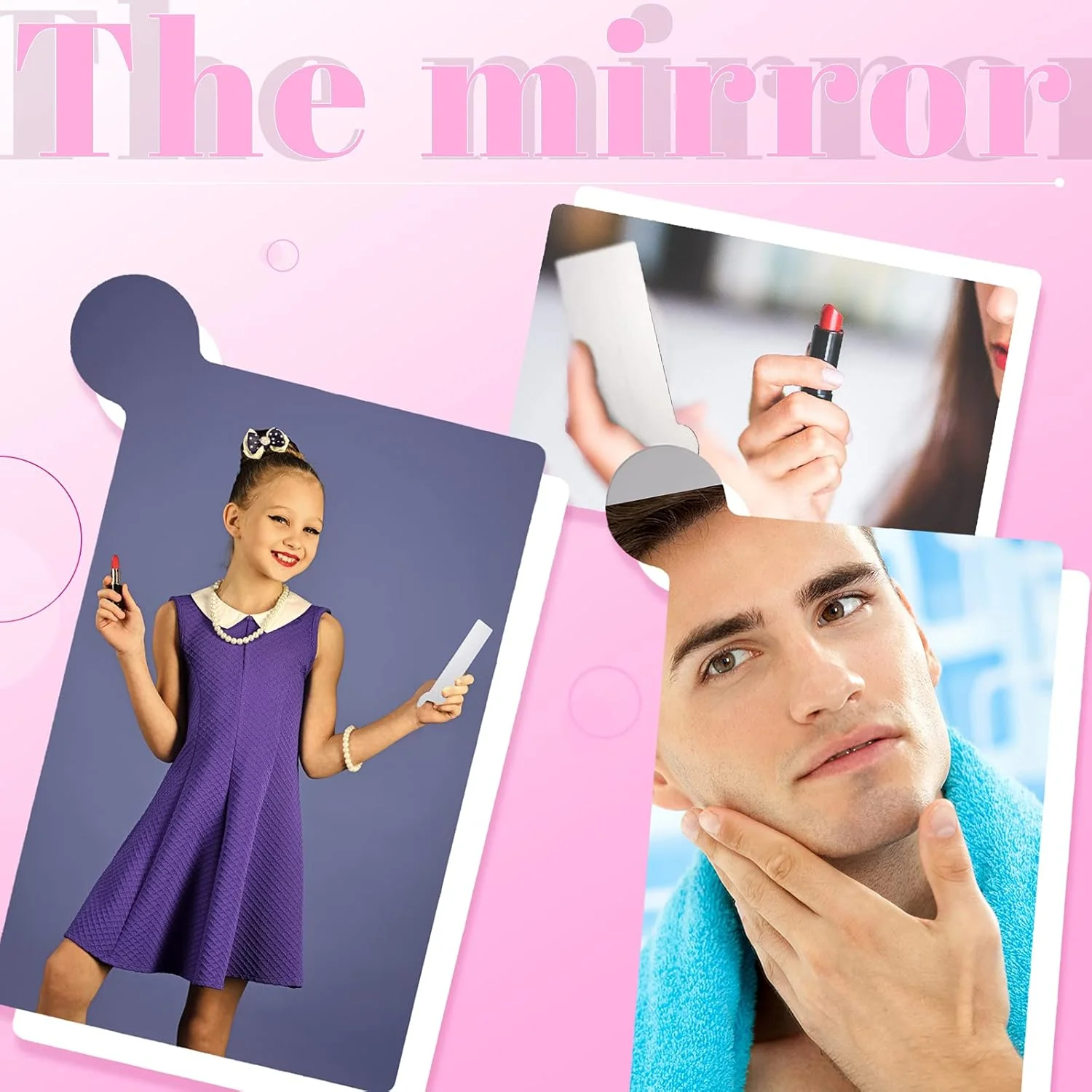 آینه کارتی جتک، 10 عدد آینه جیبی کوچک و جمع و جور مناسب کیف پول، آینه آرایشی نشکن مسافرتی با جلد چرمی مشکی برای زنان و مردان آینه کارتی جتک، 10 عدد آینه جیبی کوچک و جمع و جور مناسب کیف پول، آینه آرایشی نشکن مسافرتی با جلد چرمی مشکی برای زنان و مردان