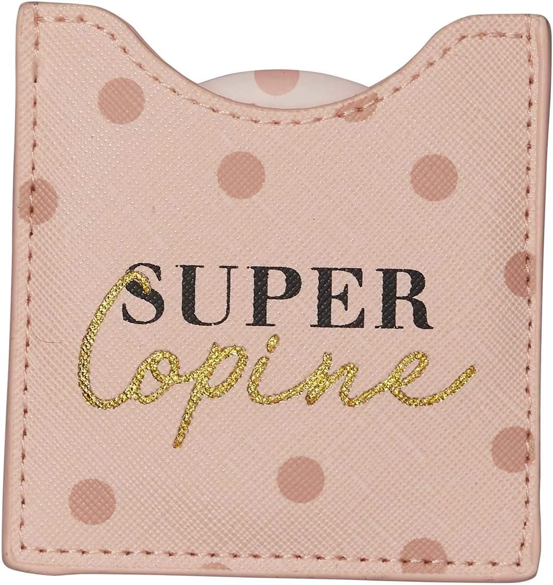 DRAEGER PARIS 1886 - Super Girlfriend Mirror - Round Pocket Mirror to Take Anywhere, Any Occasion - Dimensions 8.5 cm x 8 cm