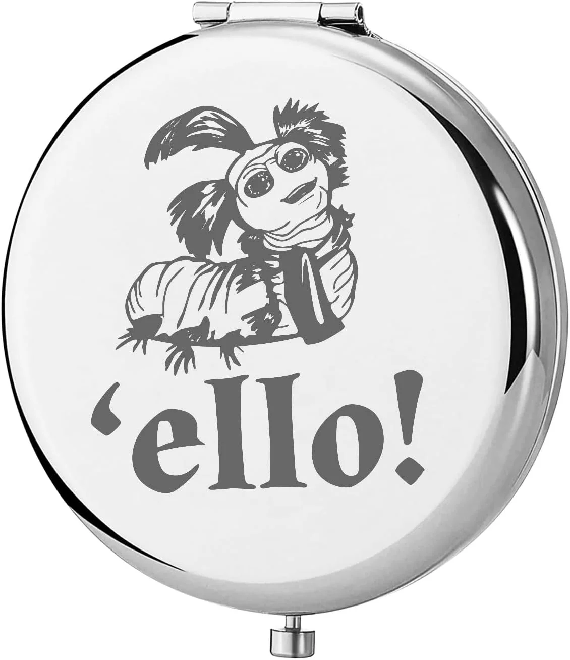 آینه جیبی کرم الا KEYCHIN، هدیه ای برای طرفداران فیلم، آینه آرایشی جمع و جور الا برای زنان و دختران (Ello-S)