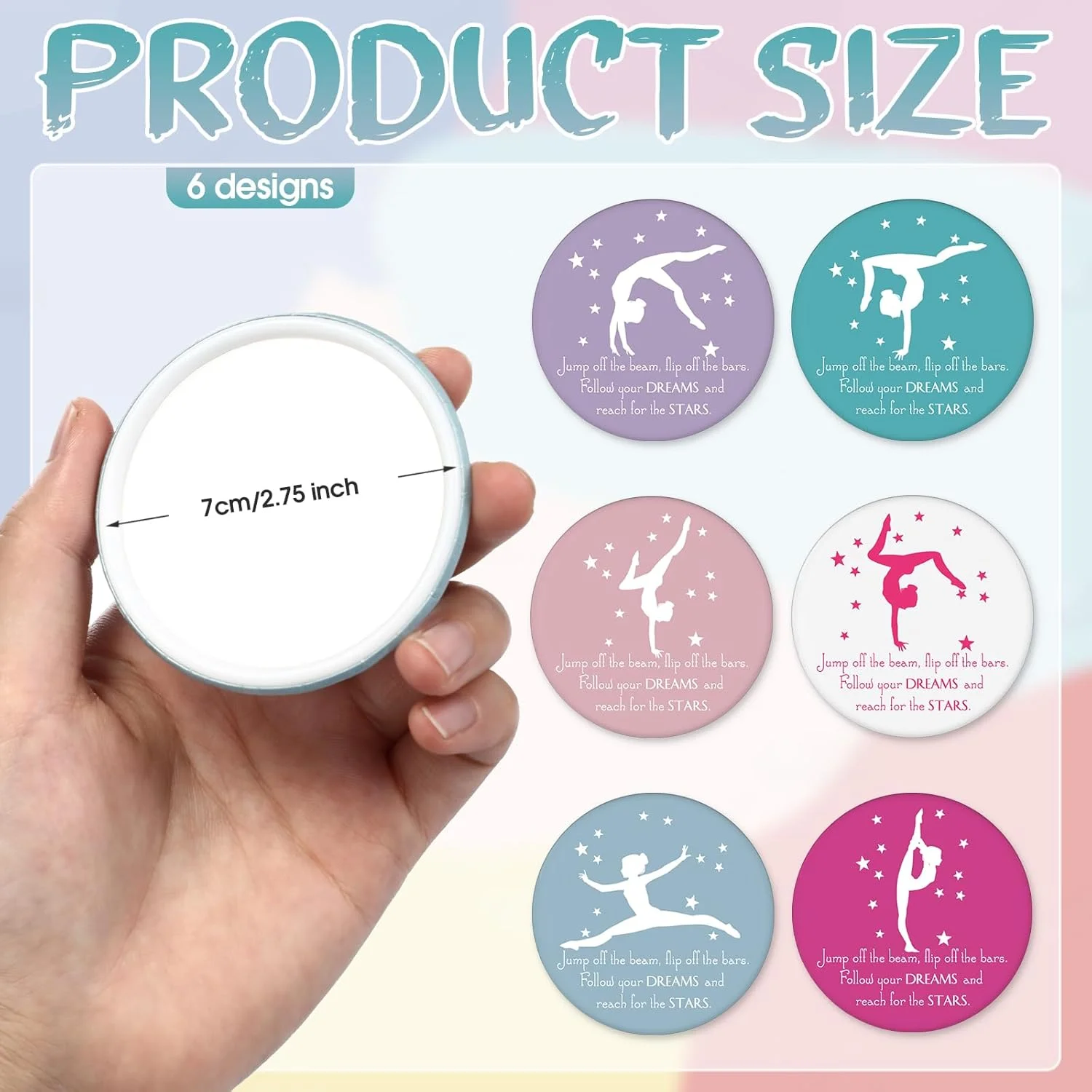 آینه جیبی کوچک CroBlissful، بسته 18 عددی، هدیه ای مناسب برای خانم ها، قطر 7 سانتی متر، آینه کیف دستی، هدیه ای الهام بخش برای دوستداران ورزش، لوازم جانبی تیمی آینه جیبی کوچک CroBlissful، بسته 18 عددی، هدیه ای مناسب برای خانم ها، قطر 7 سانتی متر، آینه کیف دستی، هدیه ای الهام بخش برای دوستداران ورزش، لوازم جانبی تیمی