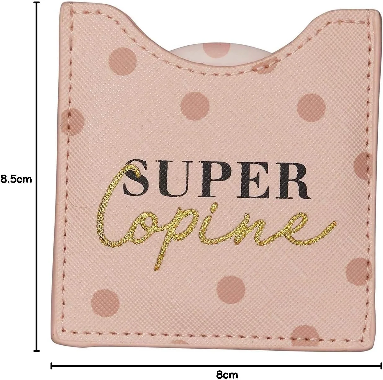 DRAEGER PARIS 1886 - Super Girlfriend Mirror - Round Pocket Mirror to Take Anywhere, Any Occasion - Dimensions 8.5 cm x 8 cm DRAEGER PARIS 1886 - Super Girlfriend Mirror - Round Pocket Mirror to Take Anywhere, Any Occasion - Dimensions 8.5 cm x 8 cm