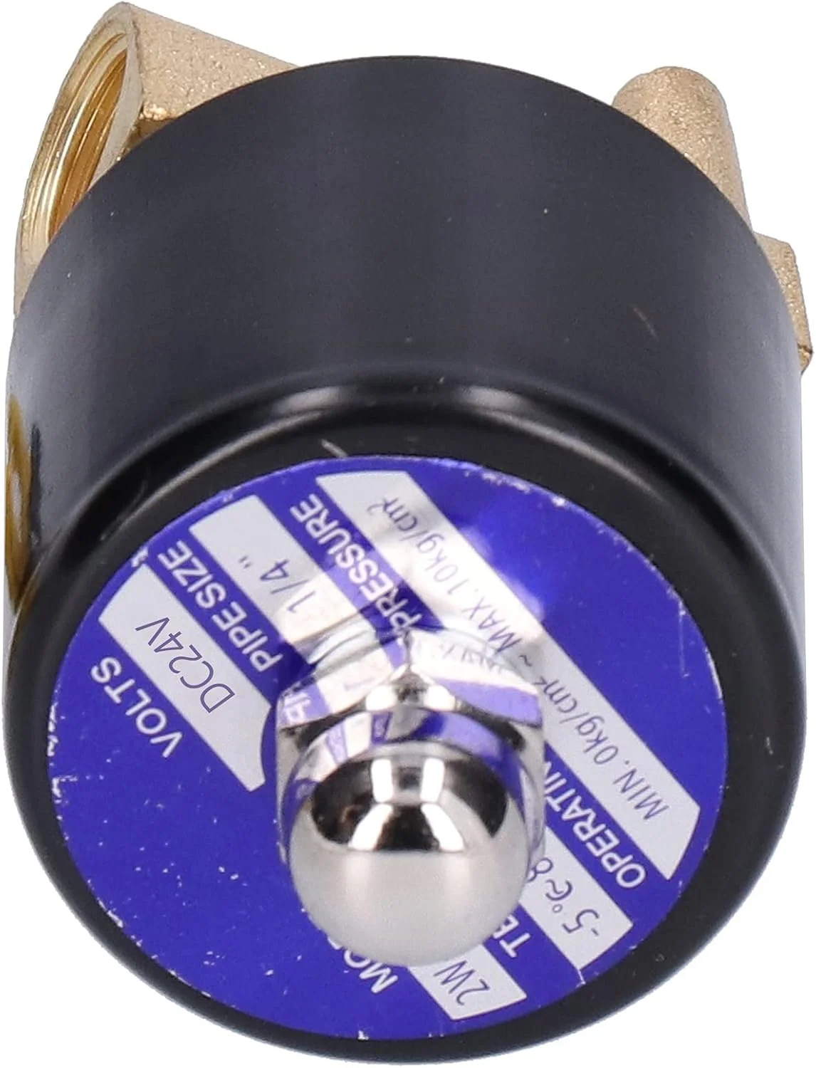 شیر برقی، شیر الکترومغناطیسی دیافراگمی تخت برنجی ریخته گری شده کوچک نرمال بسته برای آب، هوا، گازوئیل، 1/4 اینچ 2W?025?08