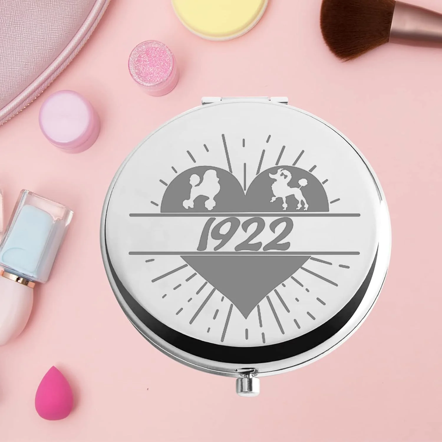 آینه جیبی KEYCHIN 1922 انجمن خواهری سیگما گاما رو، هدیه ای الهام گرفته از انجمن خواهری SGR 1913، آینه آرایشی جمع و جور برای زنان، دختران و نوجوانان (آینه 1922) آینه جیبی KEYCHIN 1922 انجمن خواهری سیگما گاما رو، هدیه ای الهام گرفته از انجمن خواهری SGR 1913، آینه آرایشی جمع و جور برای زنان، دختران و نوجوانان (آینه 1922)