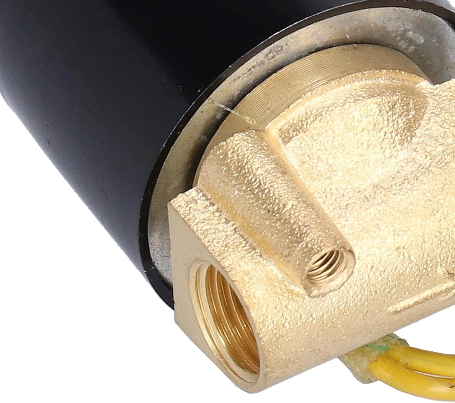 شیر برقی، شیر الکترومغناطیسی دیافراگمی تخت برنجی ریخته گری شده کوچک نرمال بسته برای آب، هوا، گازوئیل، 1/4 اینچ 2W?025?08