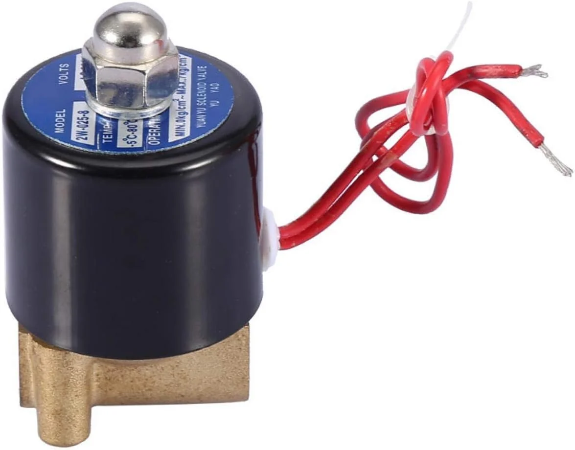 شیر الکترومغناطیسی - DN8 نرمالی بسته، 2 موقعیت، 2 راهه، شیر برقی الکترومغناطیسی AC 220V 1/4 اینچ