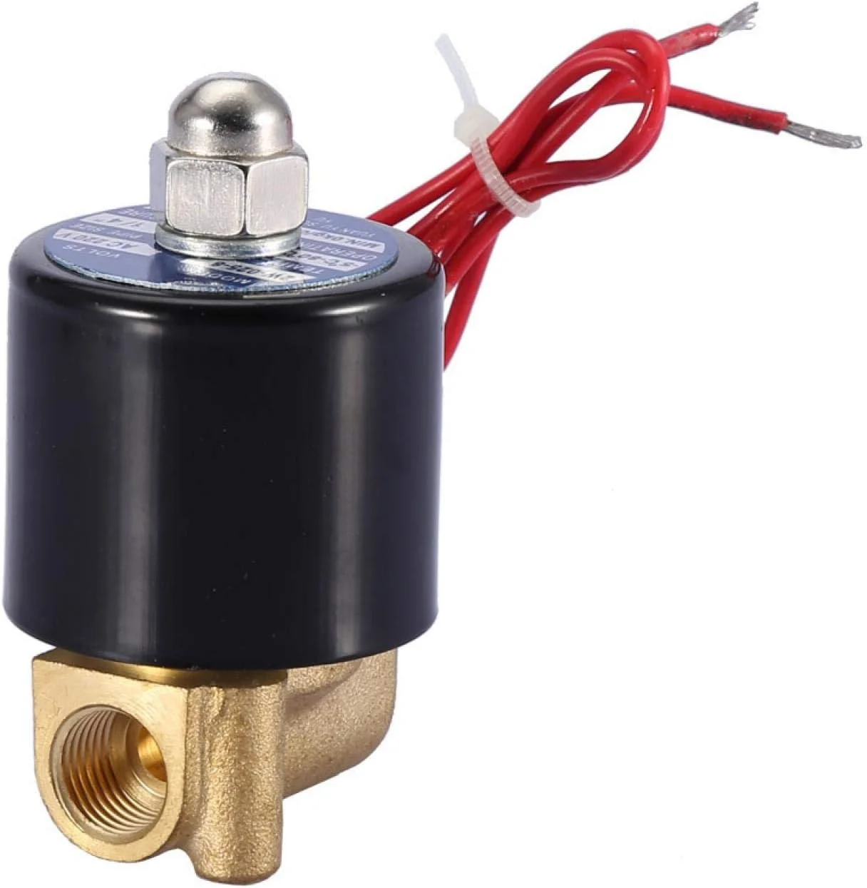 شیر الکترومغناطیسی - DN8 نرمالی بسته، 2 موقعیت، 2 راهه، شیر برقی الکترومغناطیسی AC 220V 1/4 اینچ