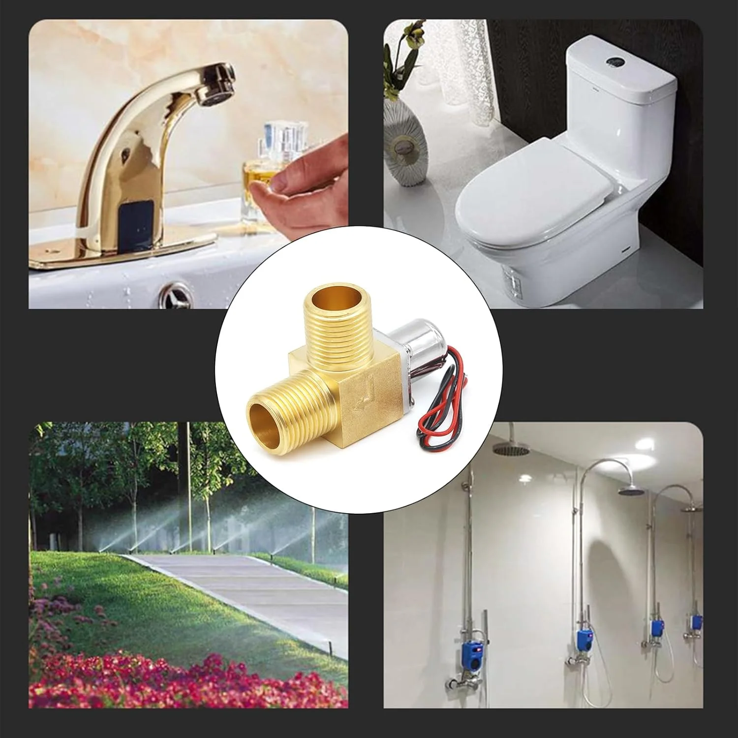 شیرهای برقی آب .5 ولت با پالس های الکترومغناطیسی، شیرهای برقی کم مصرف برای آبیاری خانگی