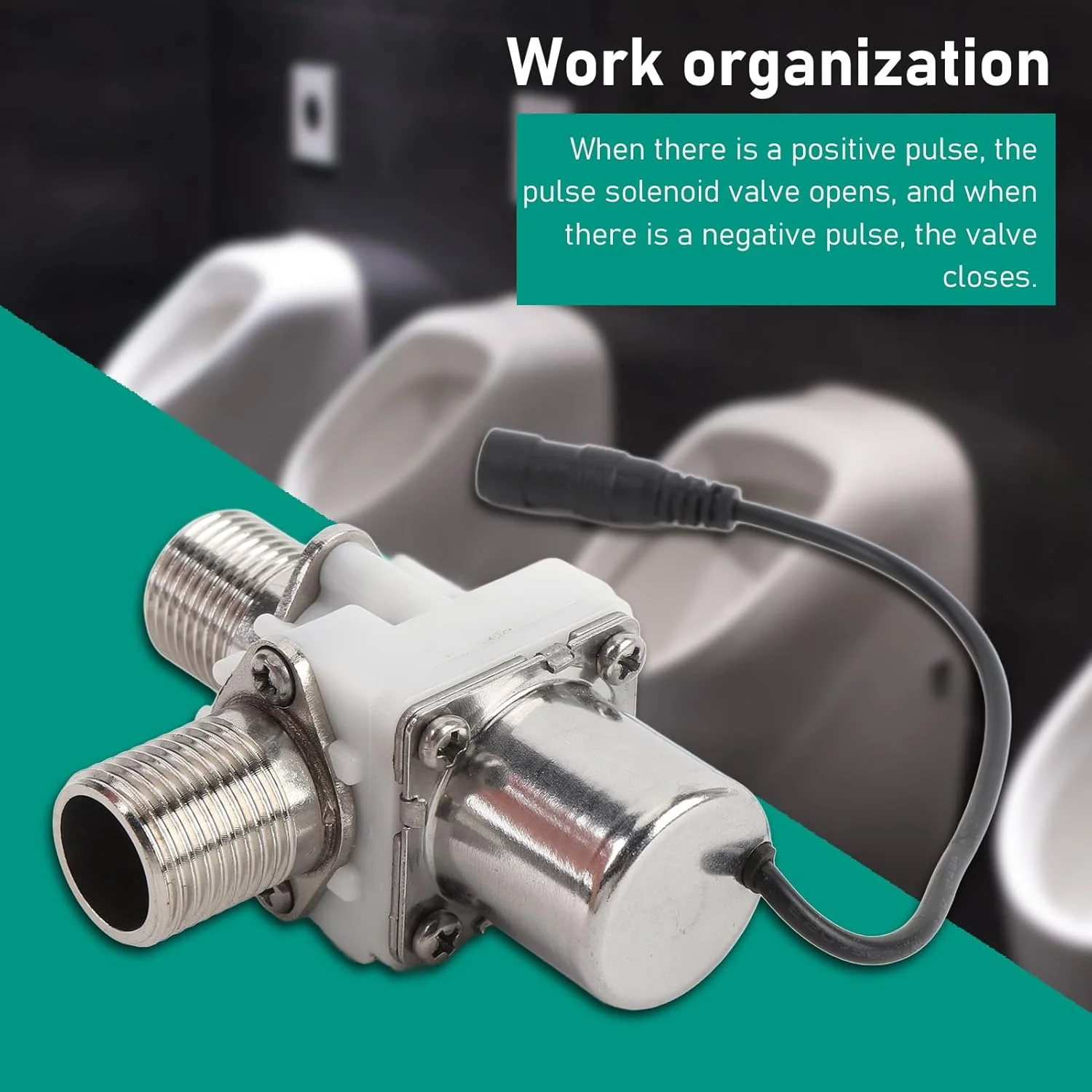 شیر برقی پالس، شیر الکترومغناطیسی پالس آب با رزوه ورودی و خروجی G1/2 اینچ، شیر برقی پالس الکتریکی کنترل آب، لوازم جانبی شیر برقی پالس الکتریکی